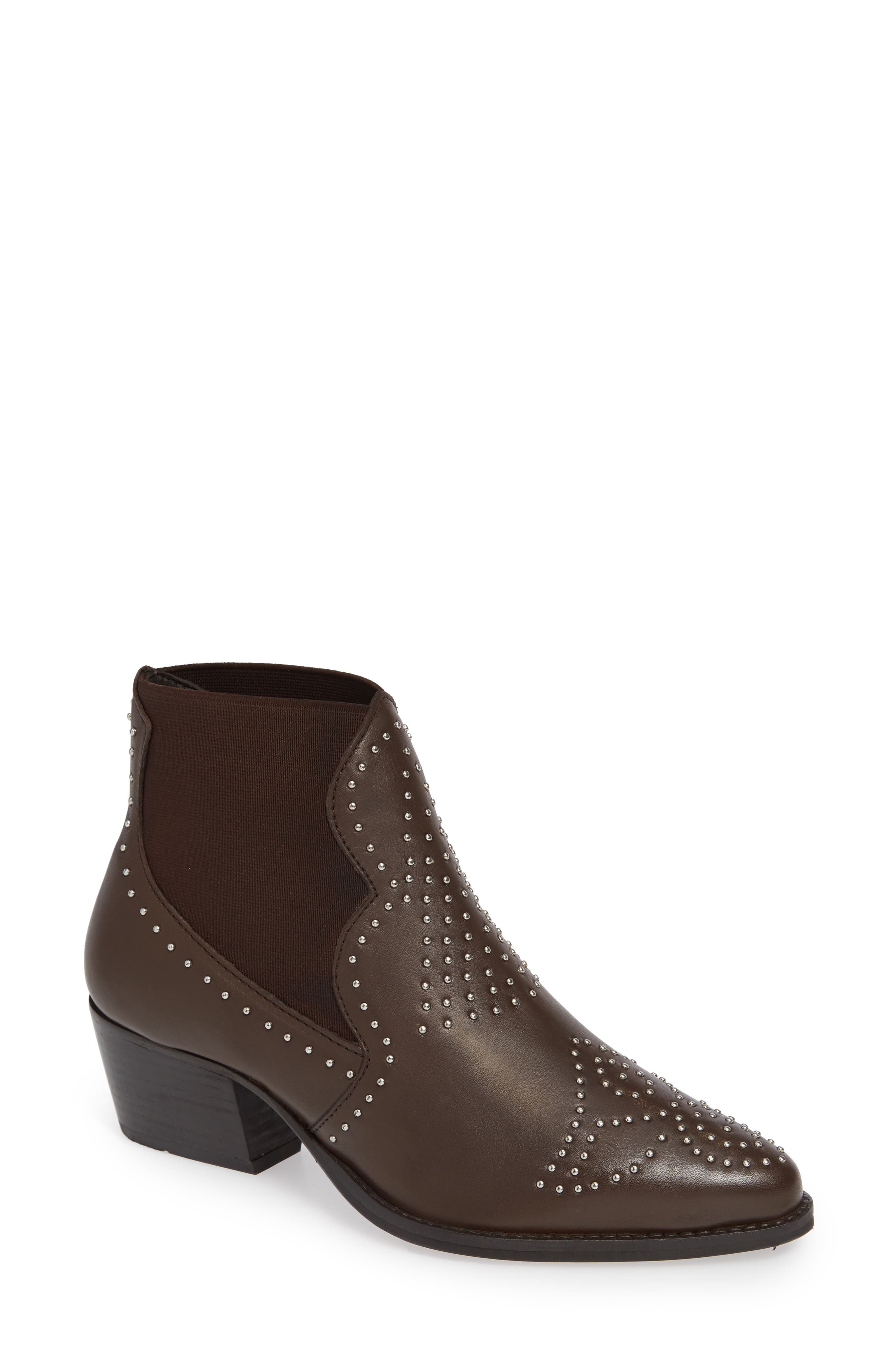 Charles By Charles David Zach Studded Bootie- Brown