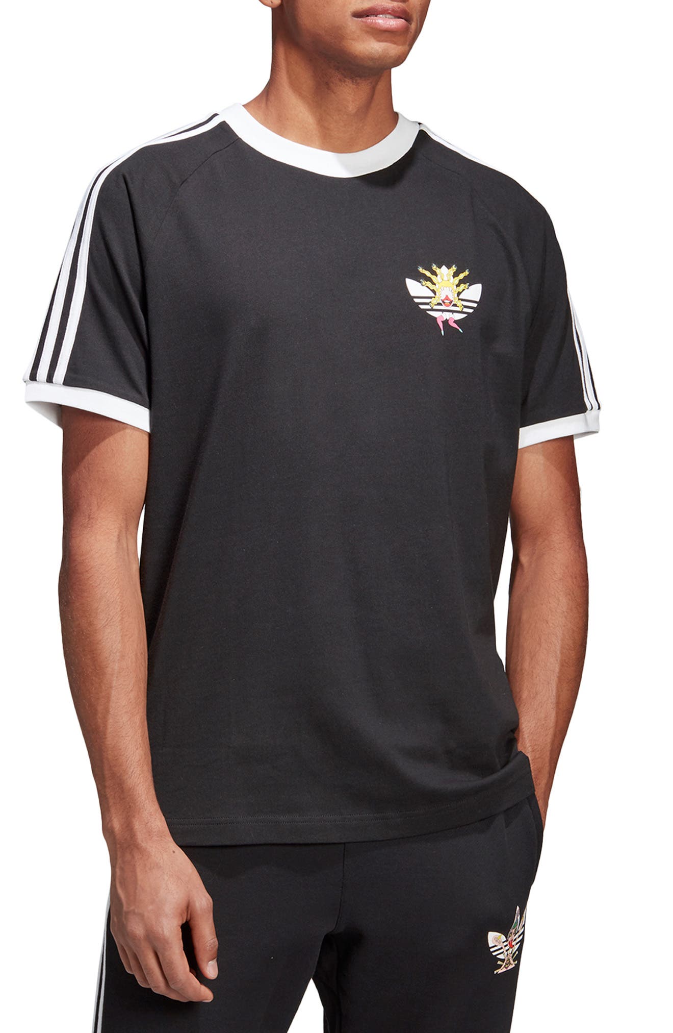Adidas Originals Tanaami Cali Logo T-Shirt, Black