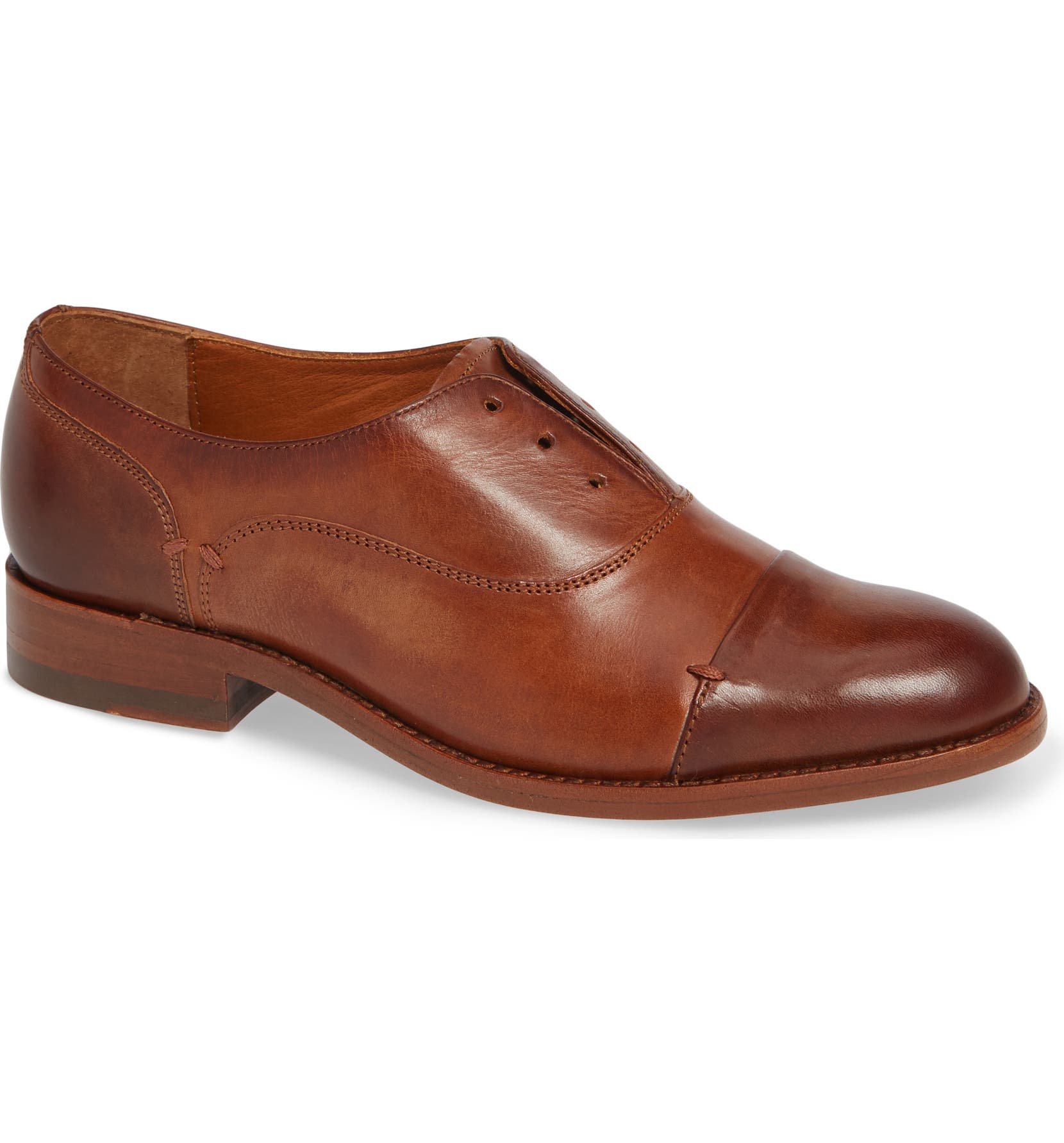 Austen Optional Lace-Up Oxford,
Main,
color, COGNAC LEATHER