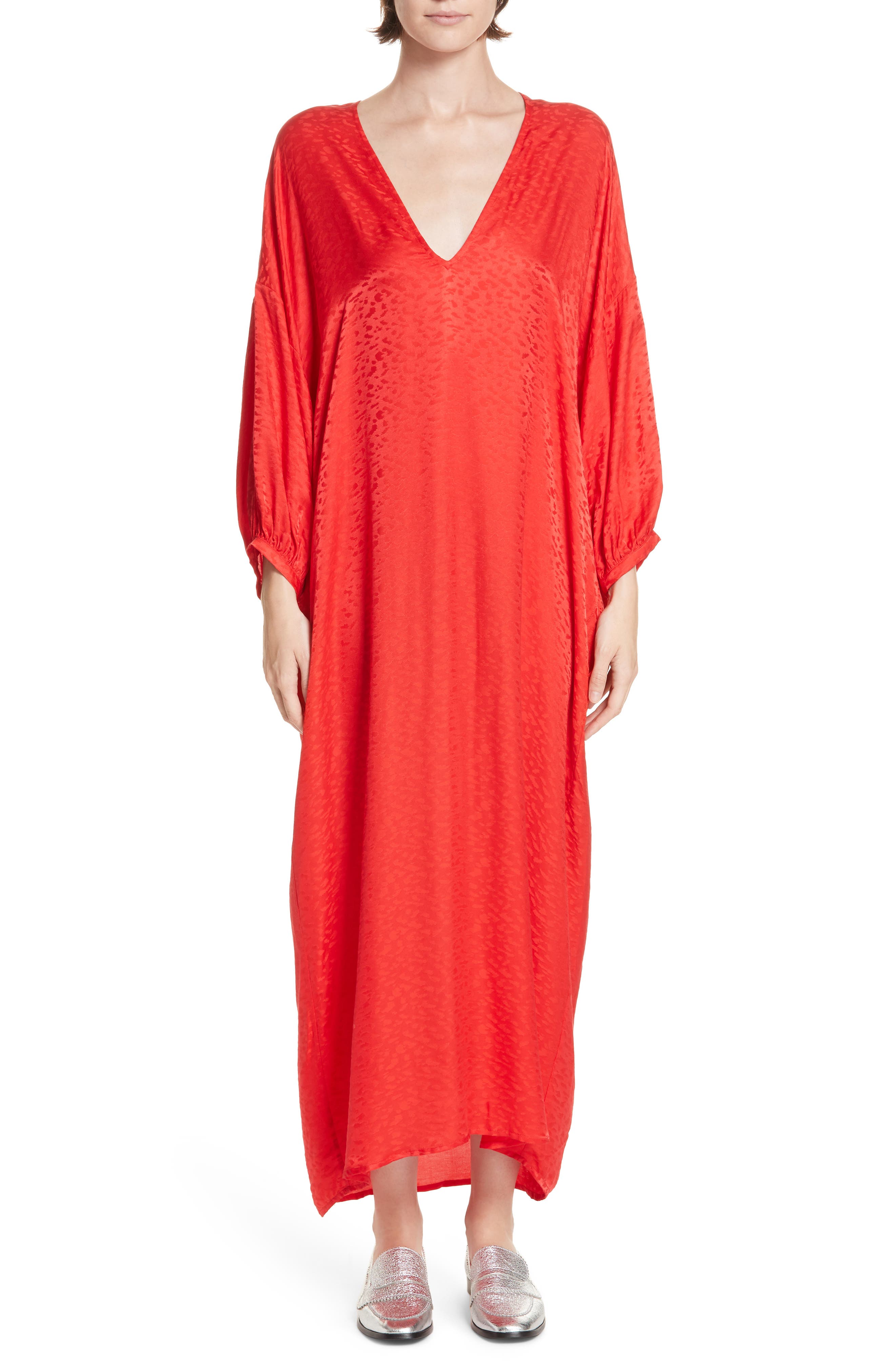 Roseanna Season Jacquard Maxi Dress, US / 40 FR - Red