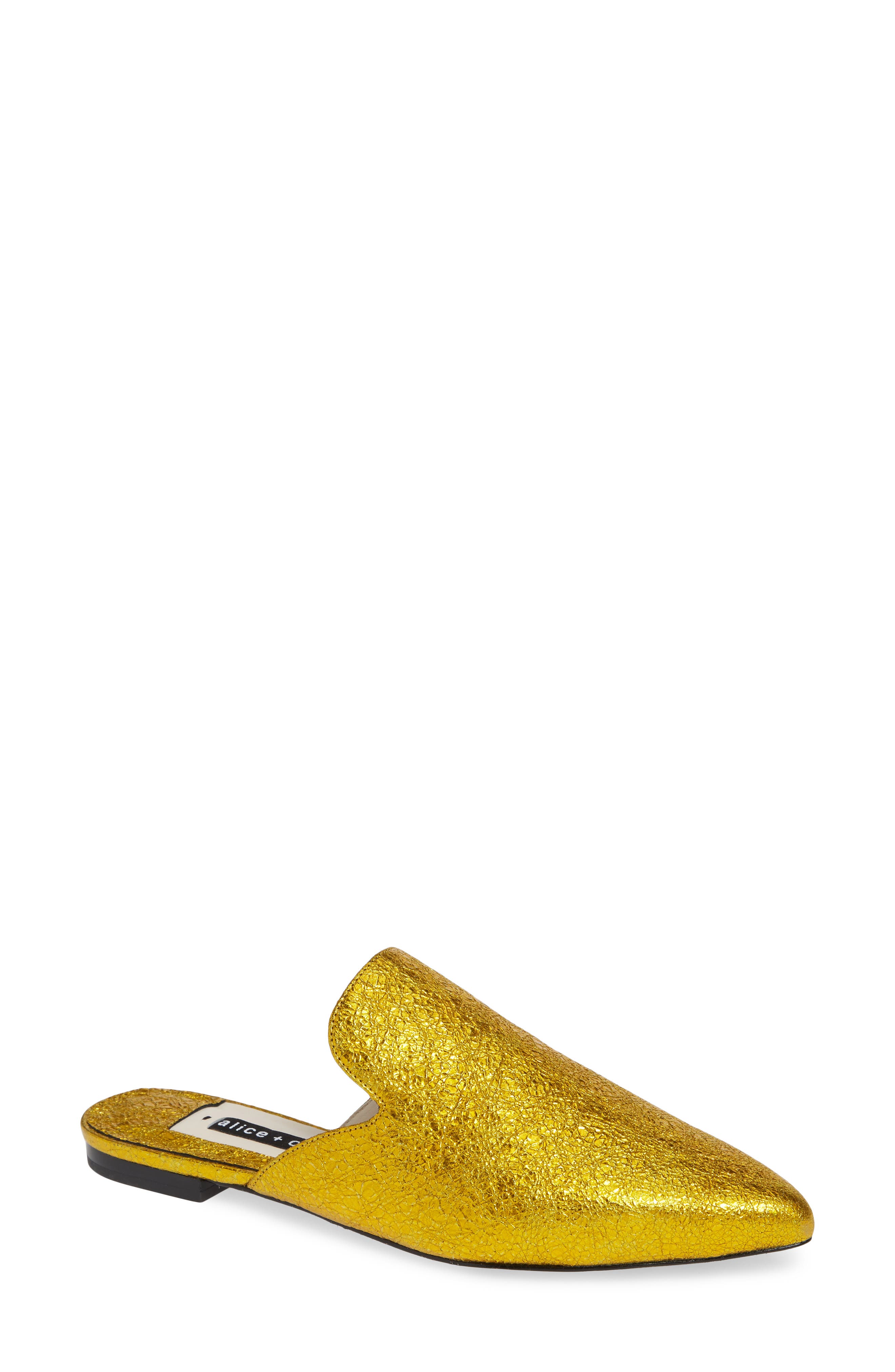 Alice + Olivia Madalyn Loafer Mule, Yellow