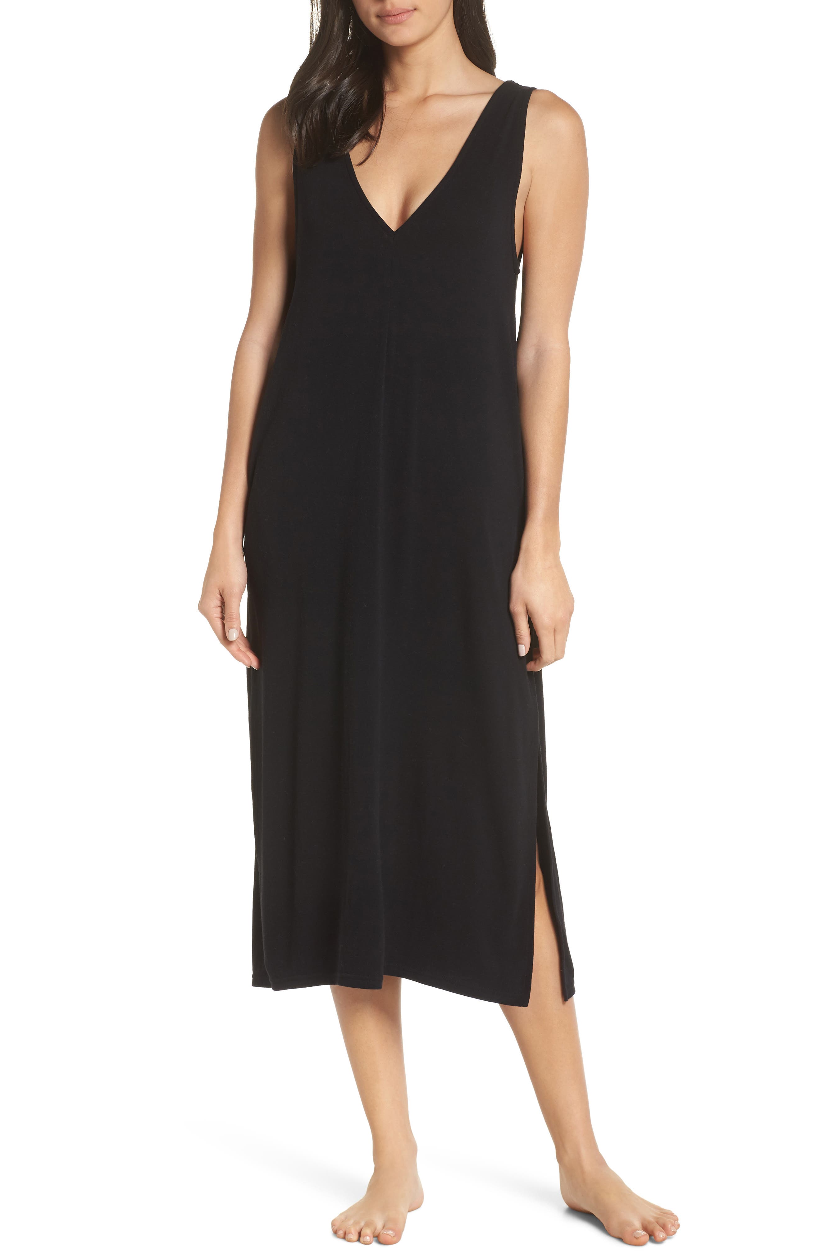 Something Navy Midi Nightgown