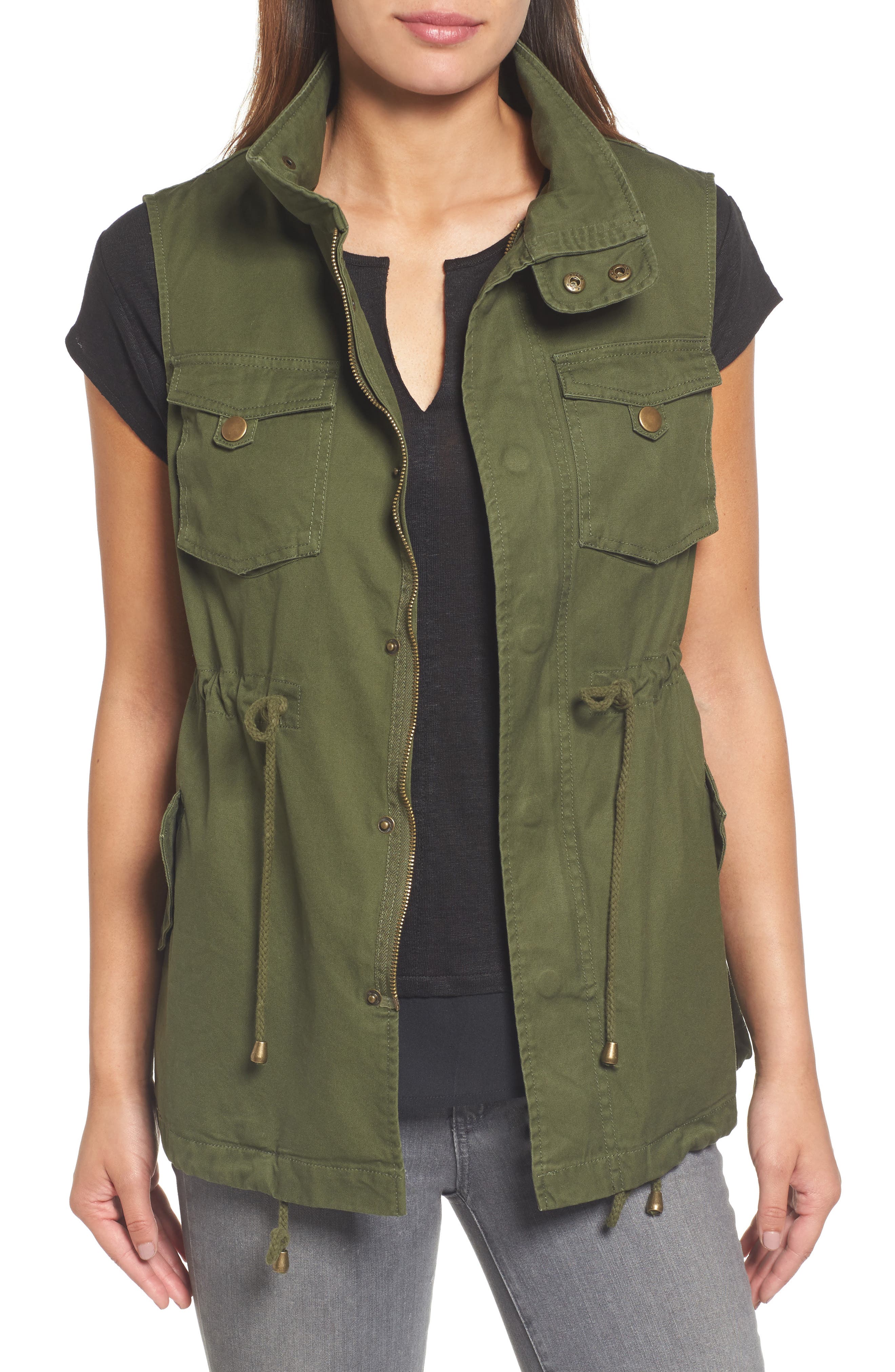 Pleione Cotton Twill Military Vest