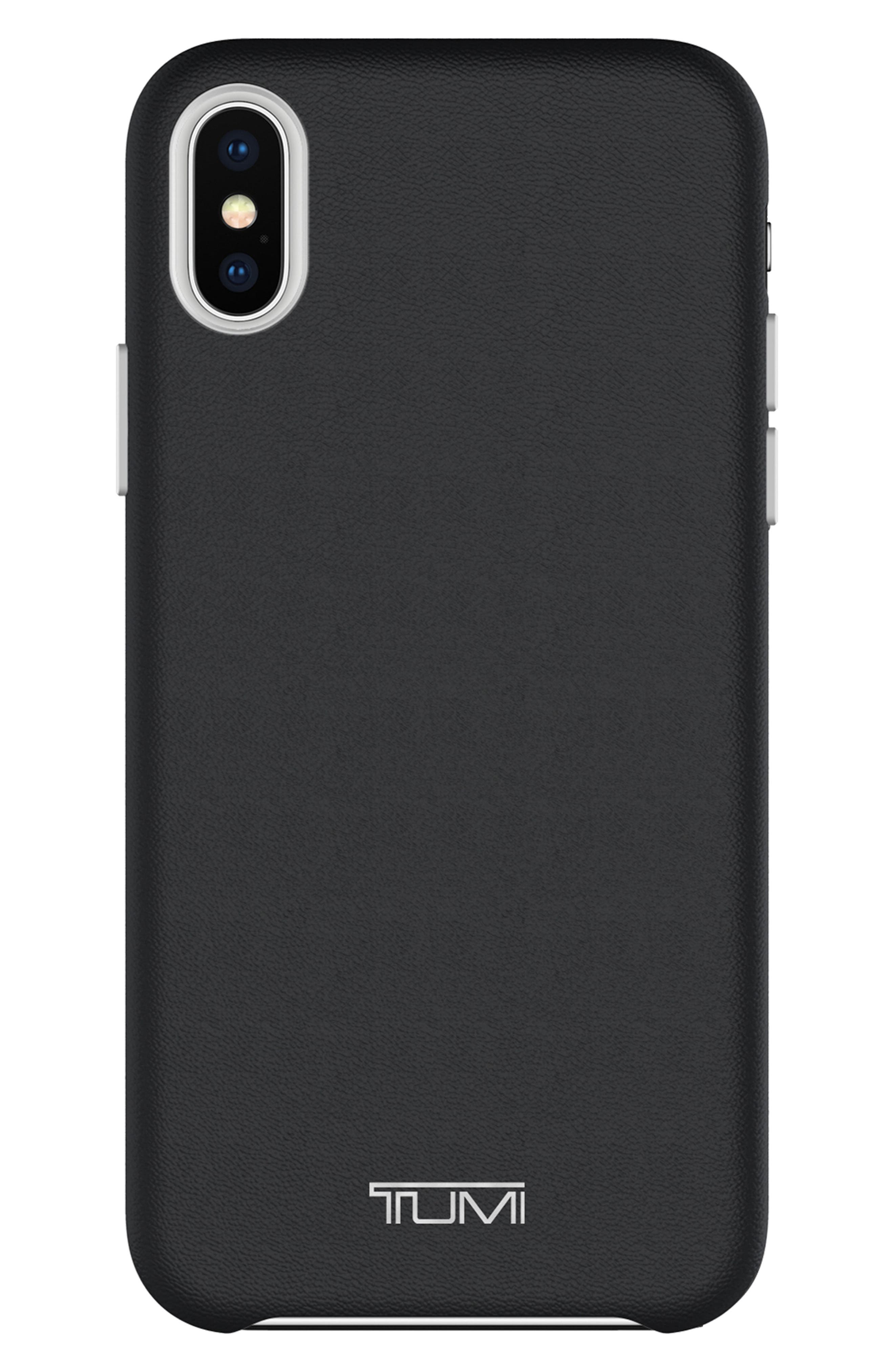 Tumi Leather iPhone X Case Nordstrom