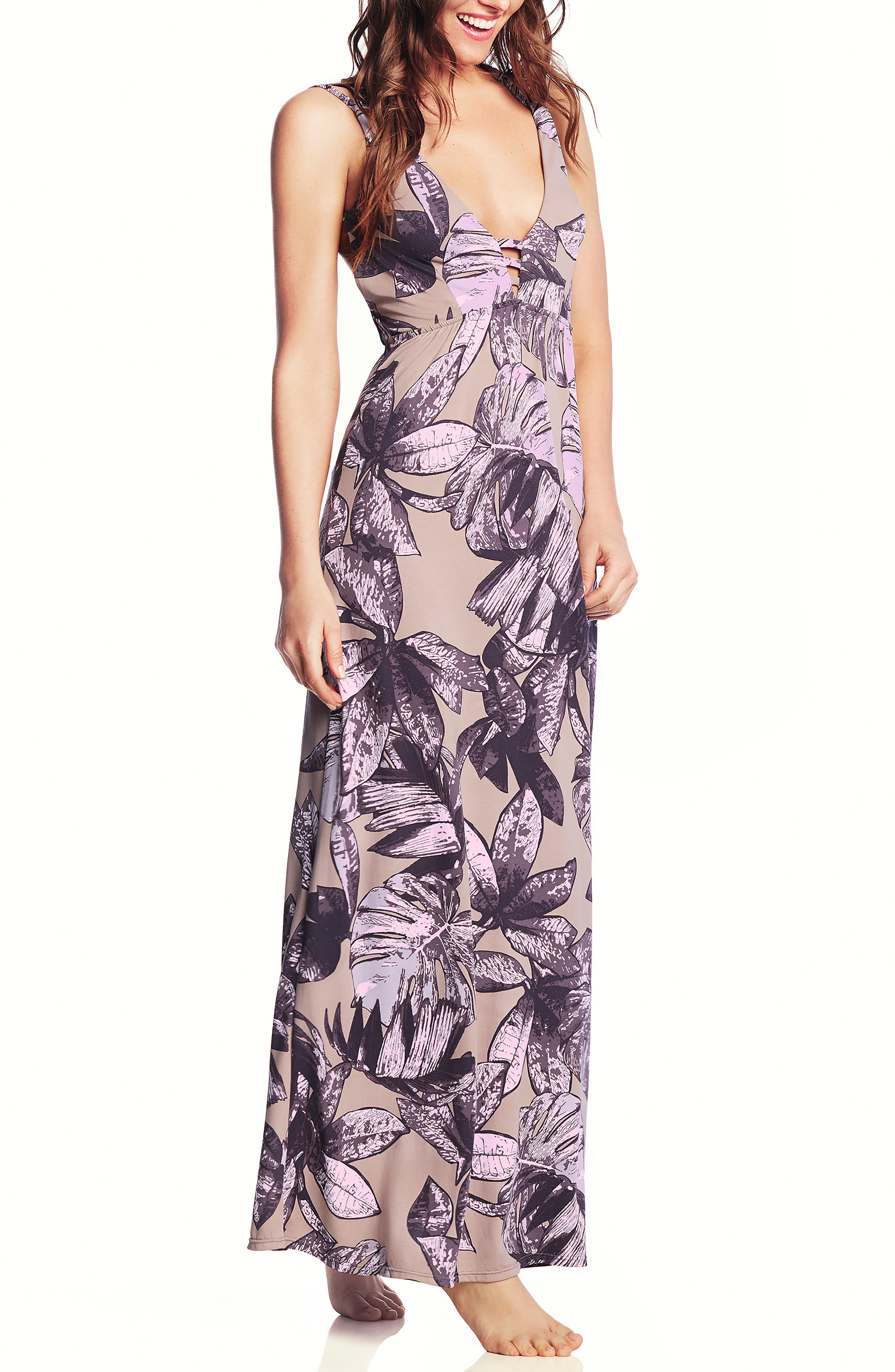 Maaji Beach Bound Cover-Up Dress, Purple