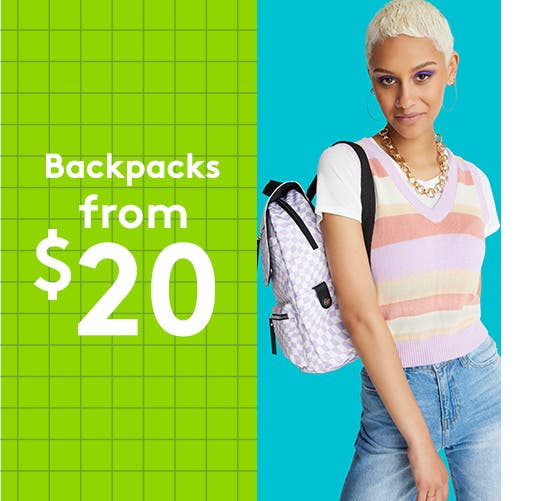 Backpacks and more for back to school.