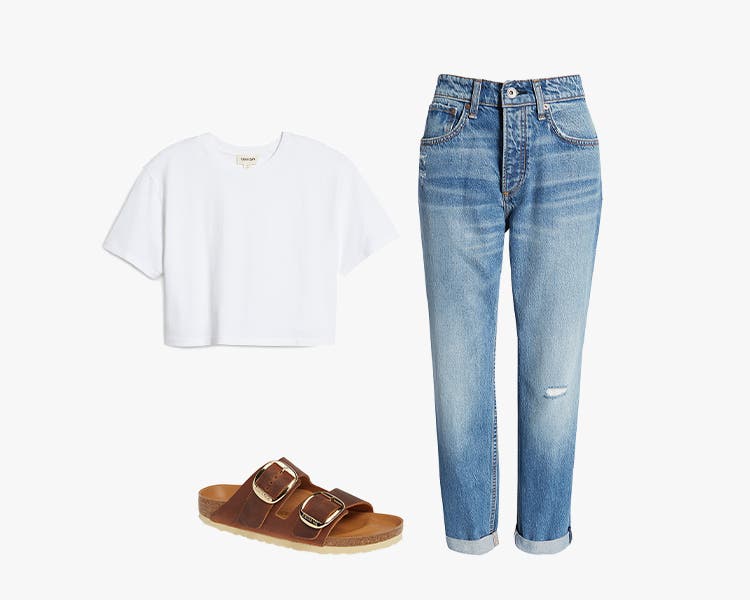 10 Fresh Summer Outfit Ideas To Start Wearing Now  How to style ripped  jeans, Ripped jeans look, White shirt and jeans