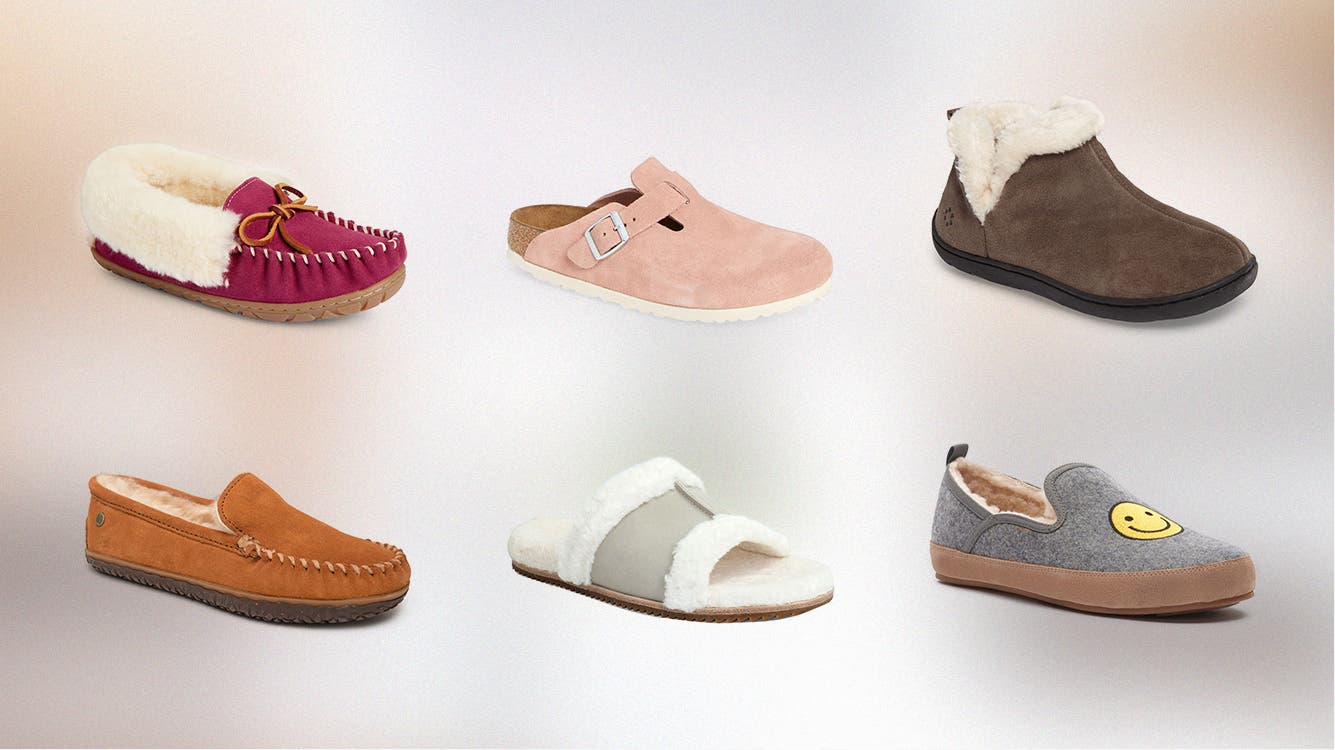 A variety of slipper styles.