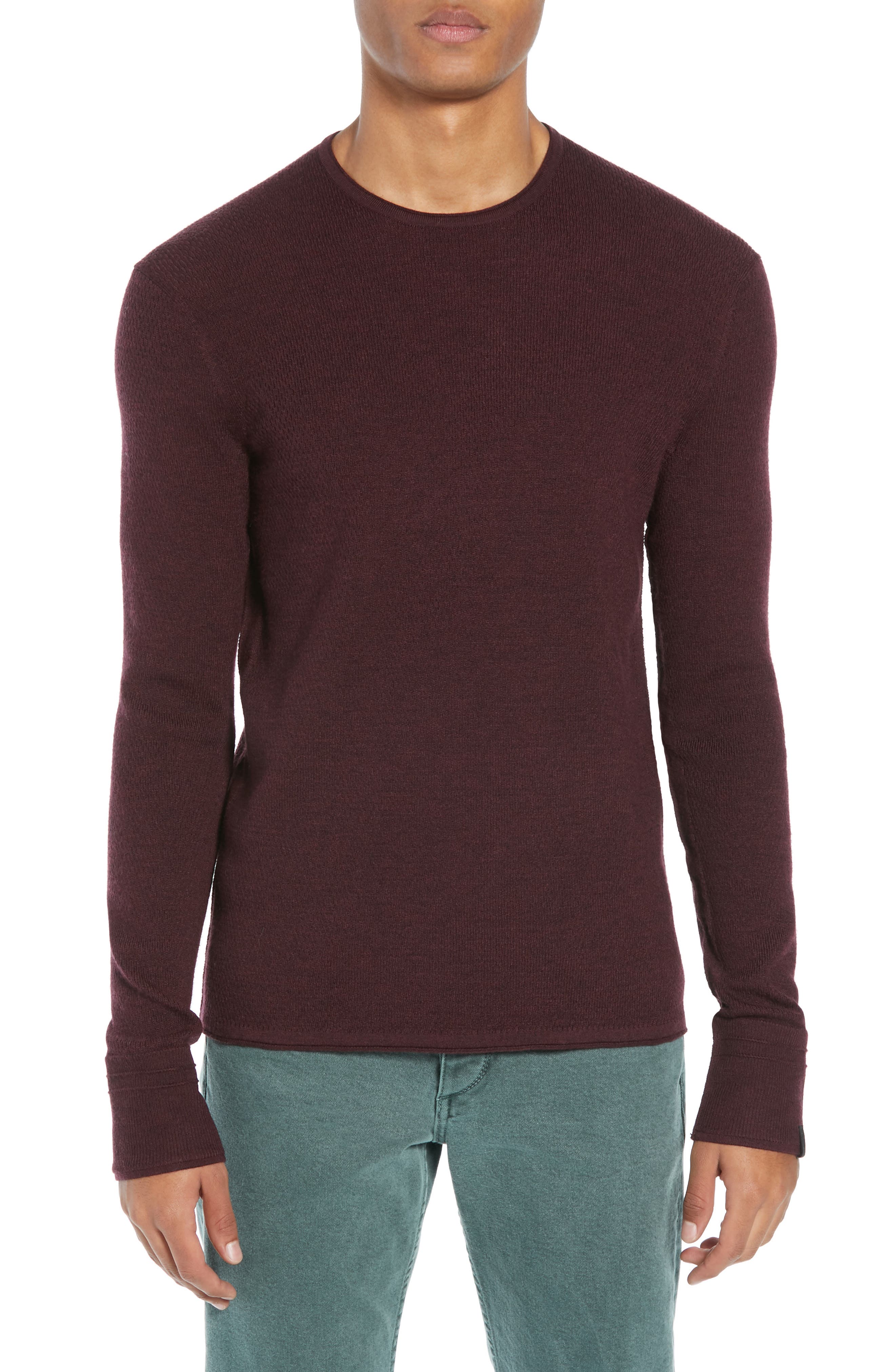 Rag & Bone Gregory Merino Wool Blend Crewneck Sweater
