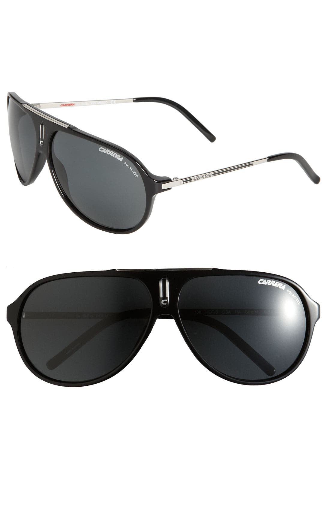 Carrera Eyewear 'Hots' 64mm Aviator Sunglasses Nordstrom