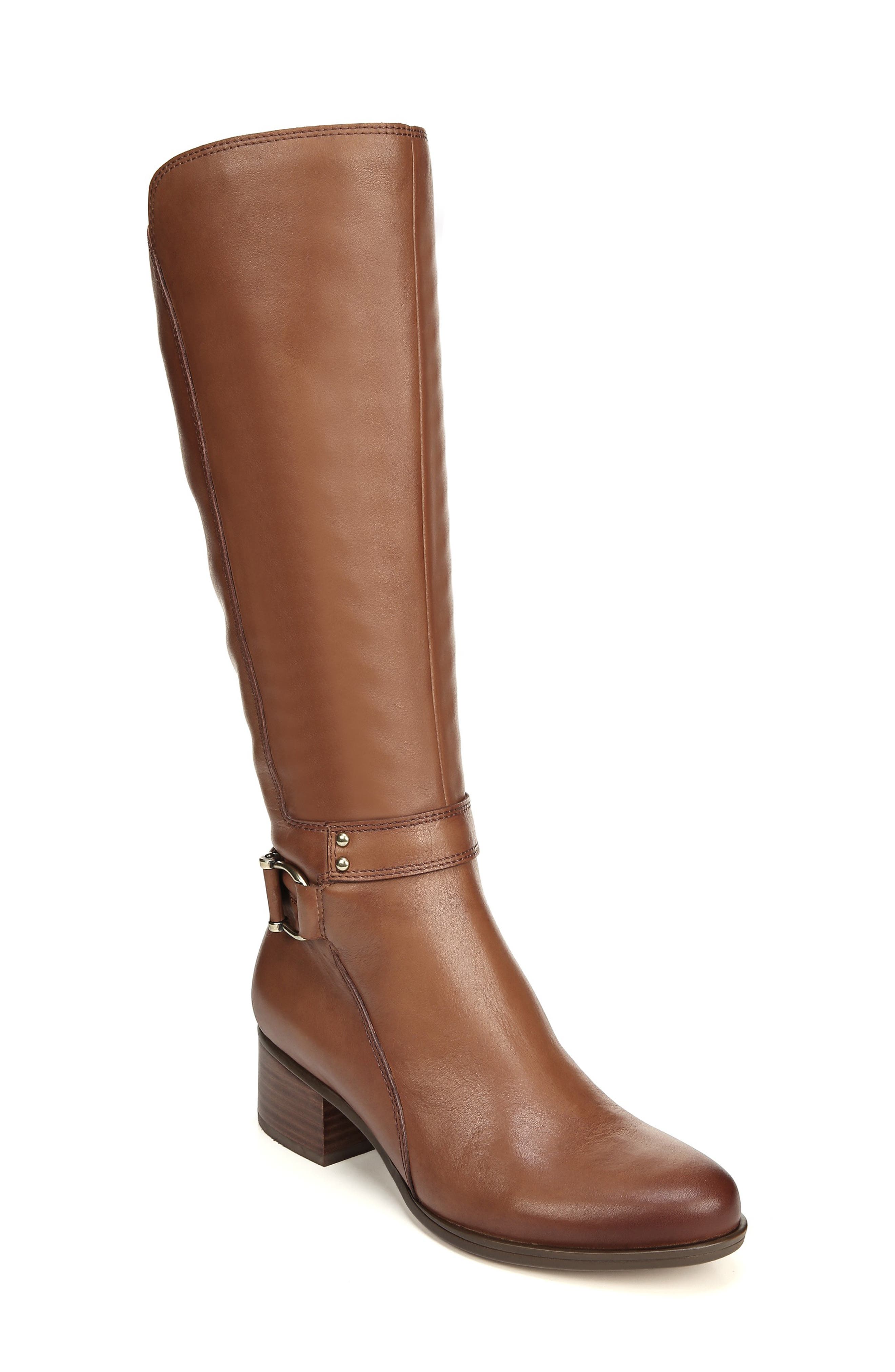 Naturalizer Dane Knee High Riding Boot, Wide Calf W - Brown