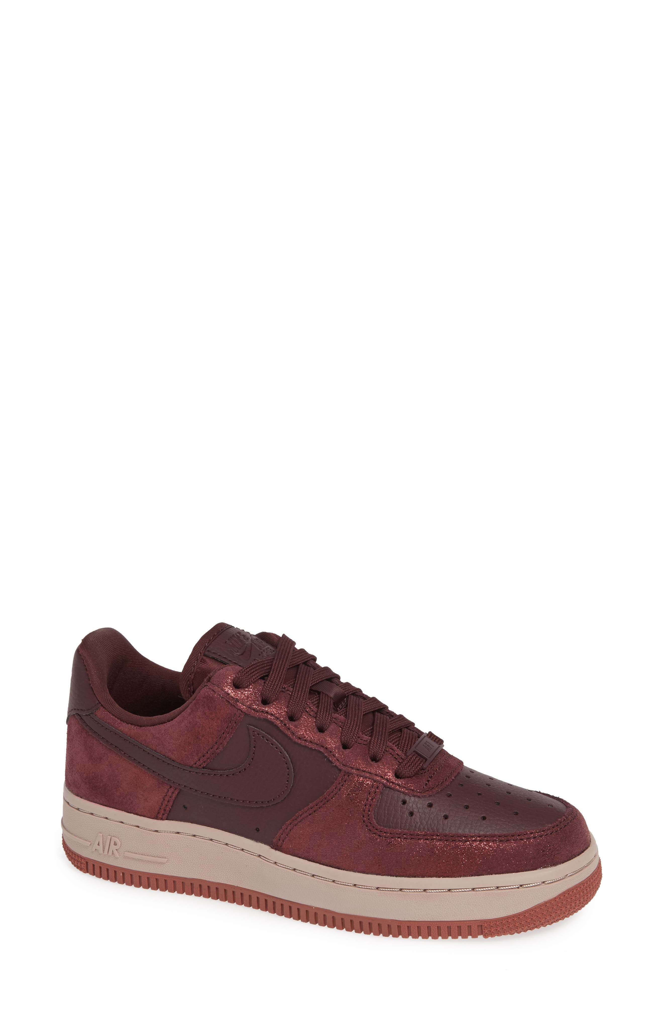 nike air force 1 burgundy crush