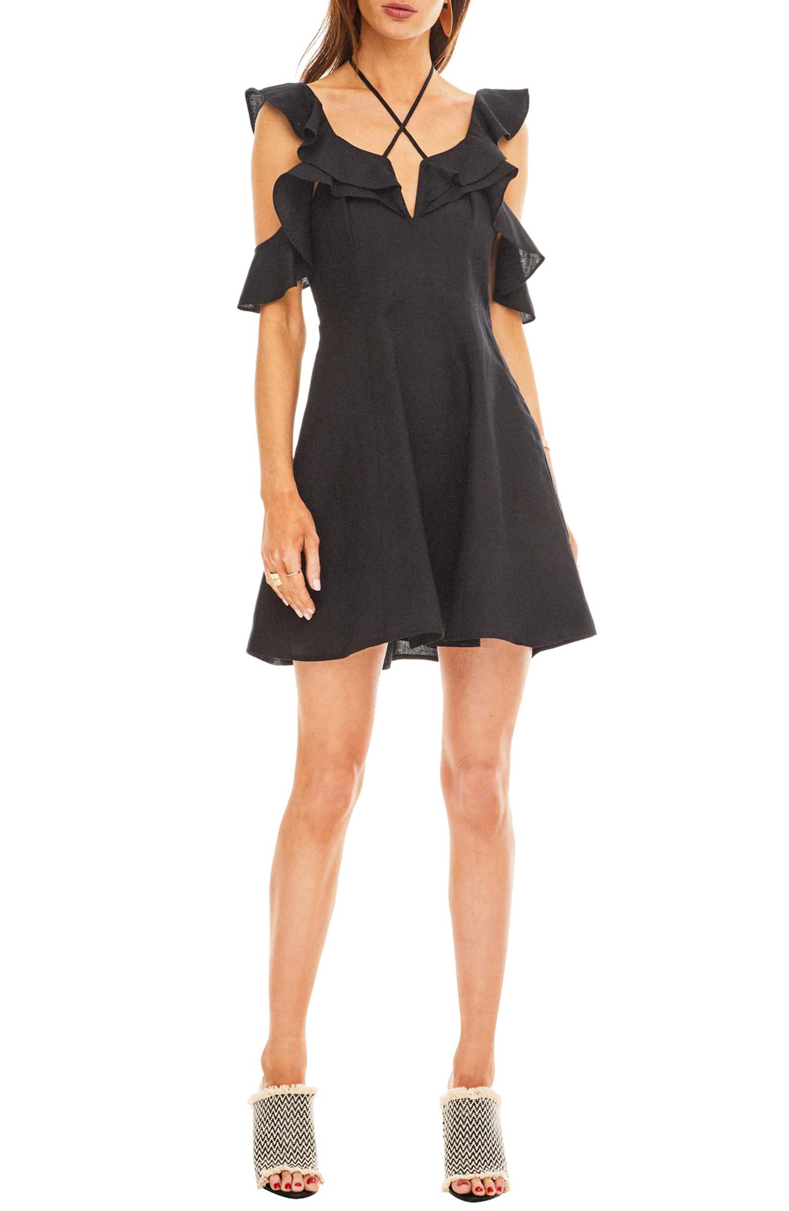 Astr The Label Emi Dress, Black
