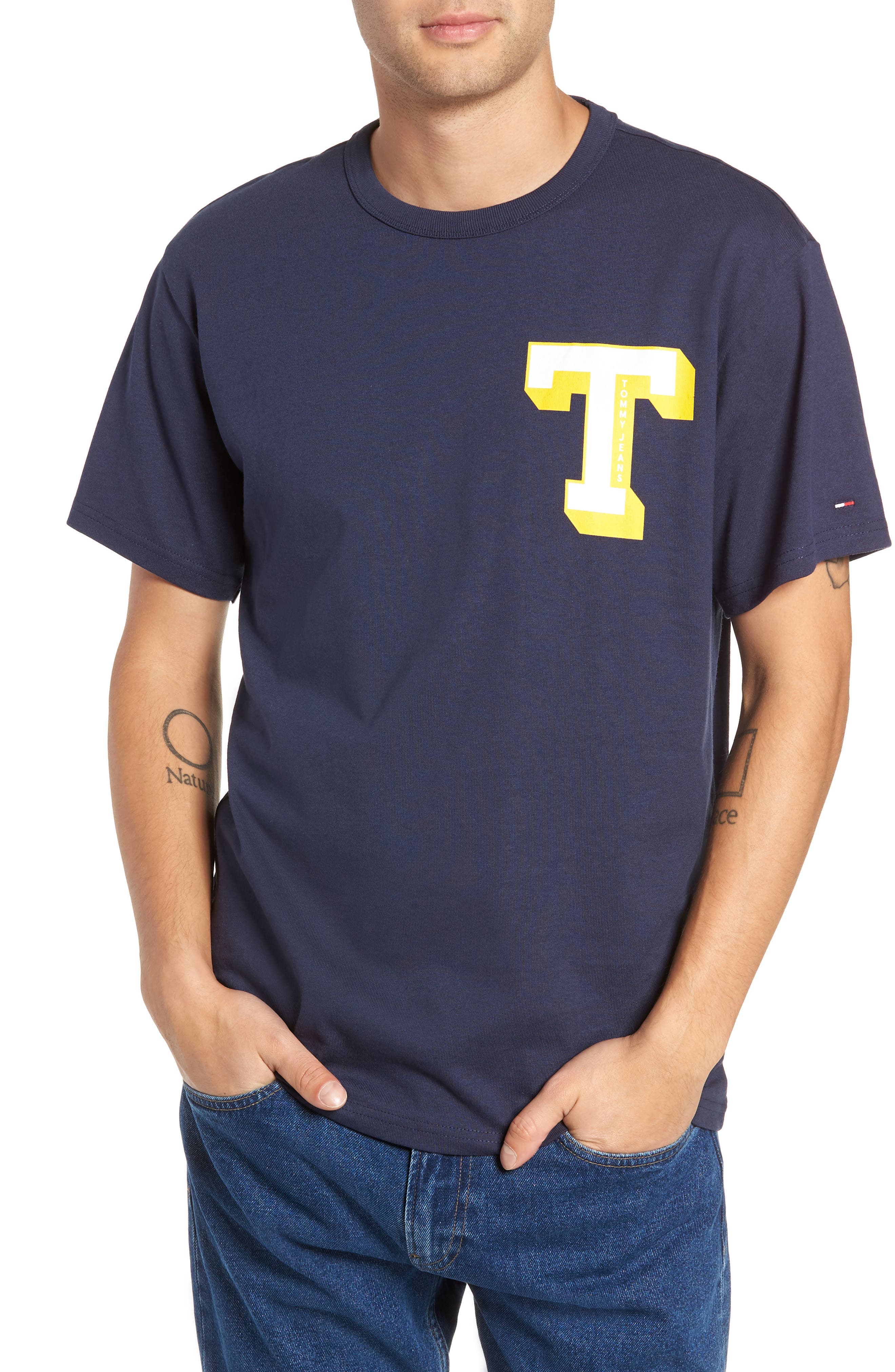 Tommy Jeans Essential Graphic T-Shirt, Blue