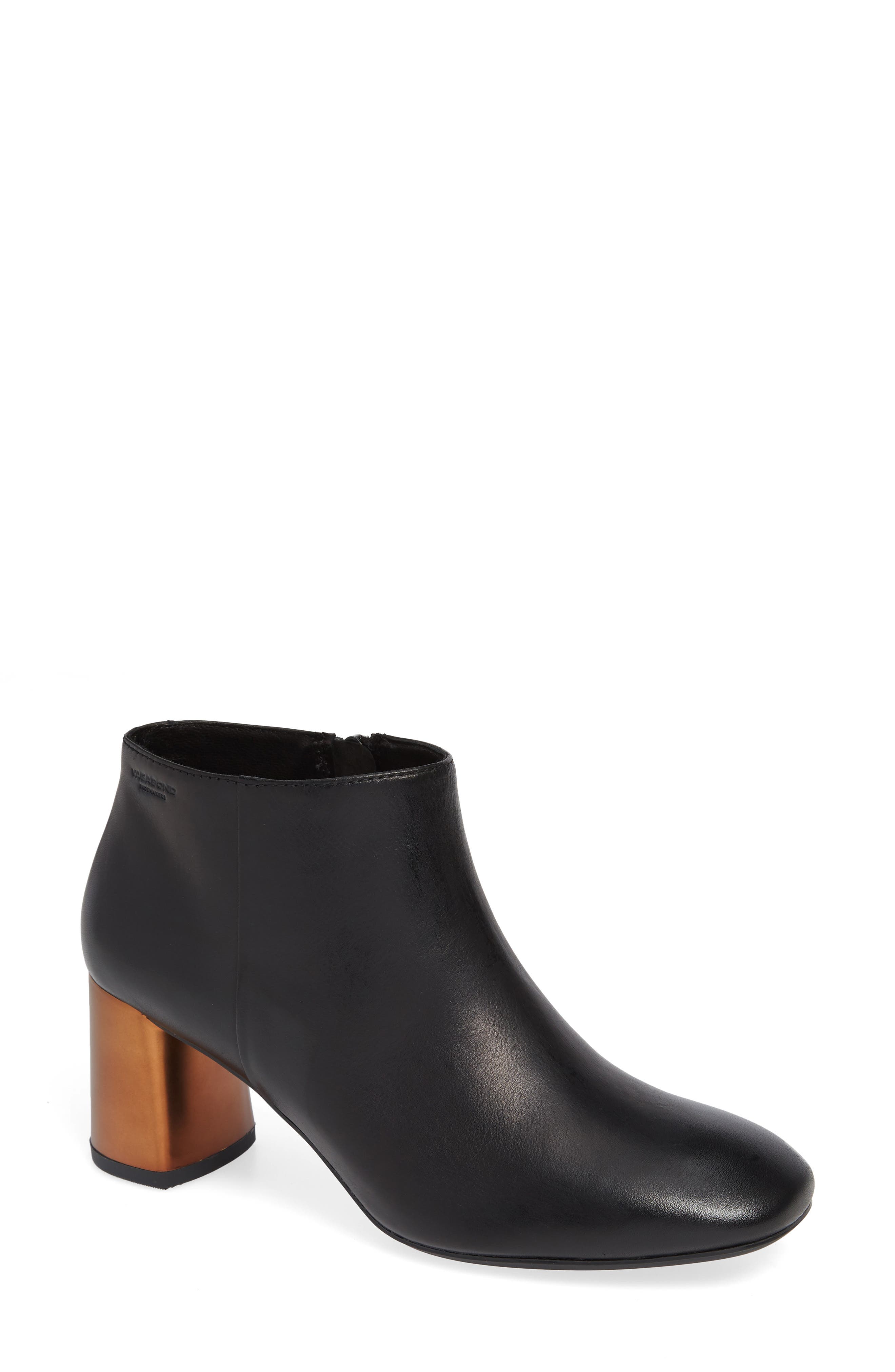 Vagabond Shoemakers Jeena Flared Heel Bootie, Black