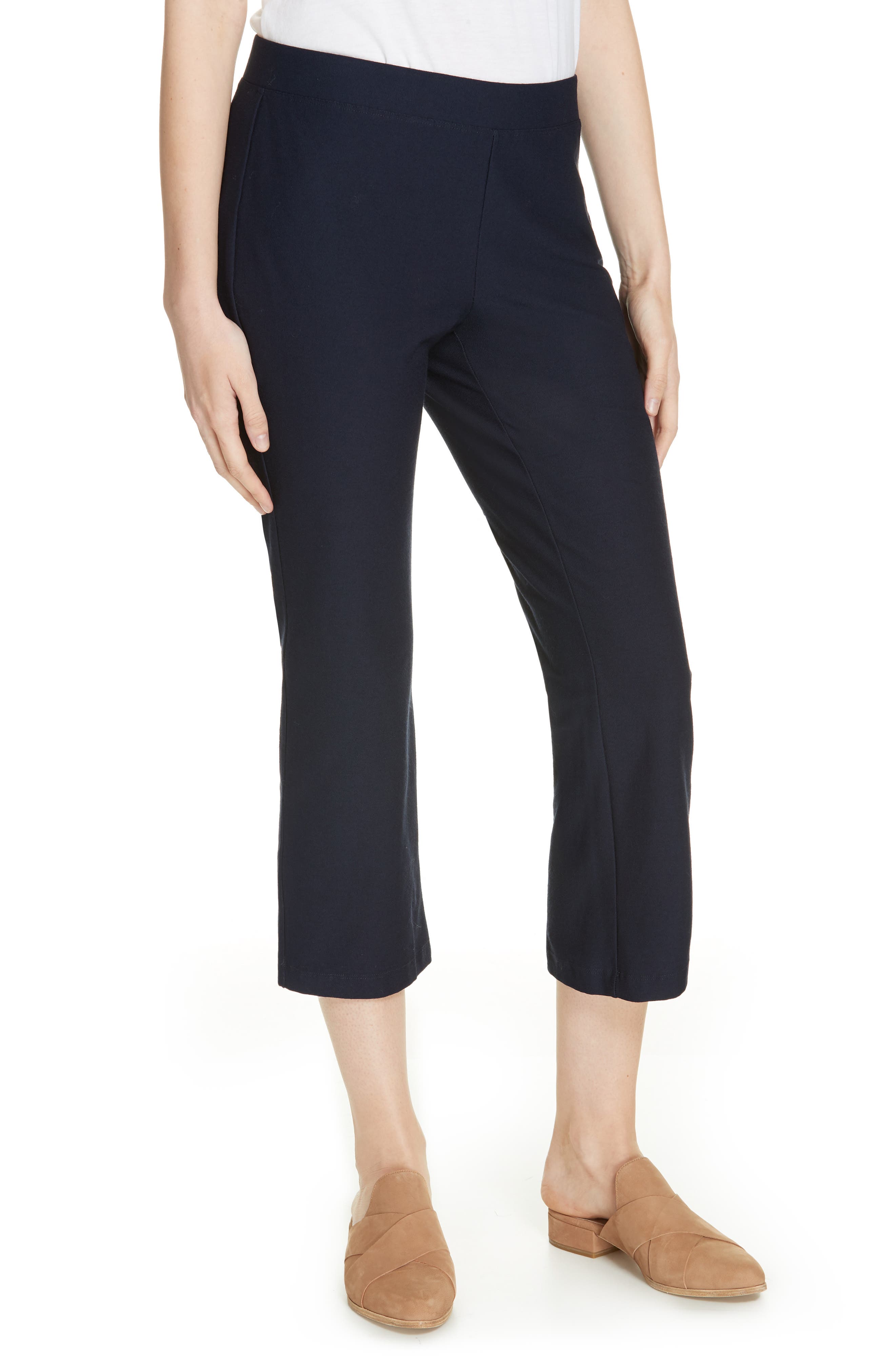 Eileen Fisher Capri Flare Leg Pants, Blue