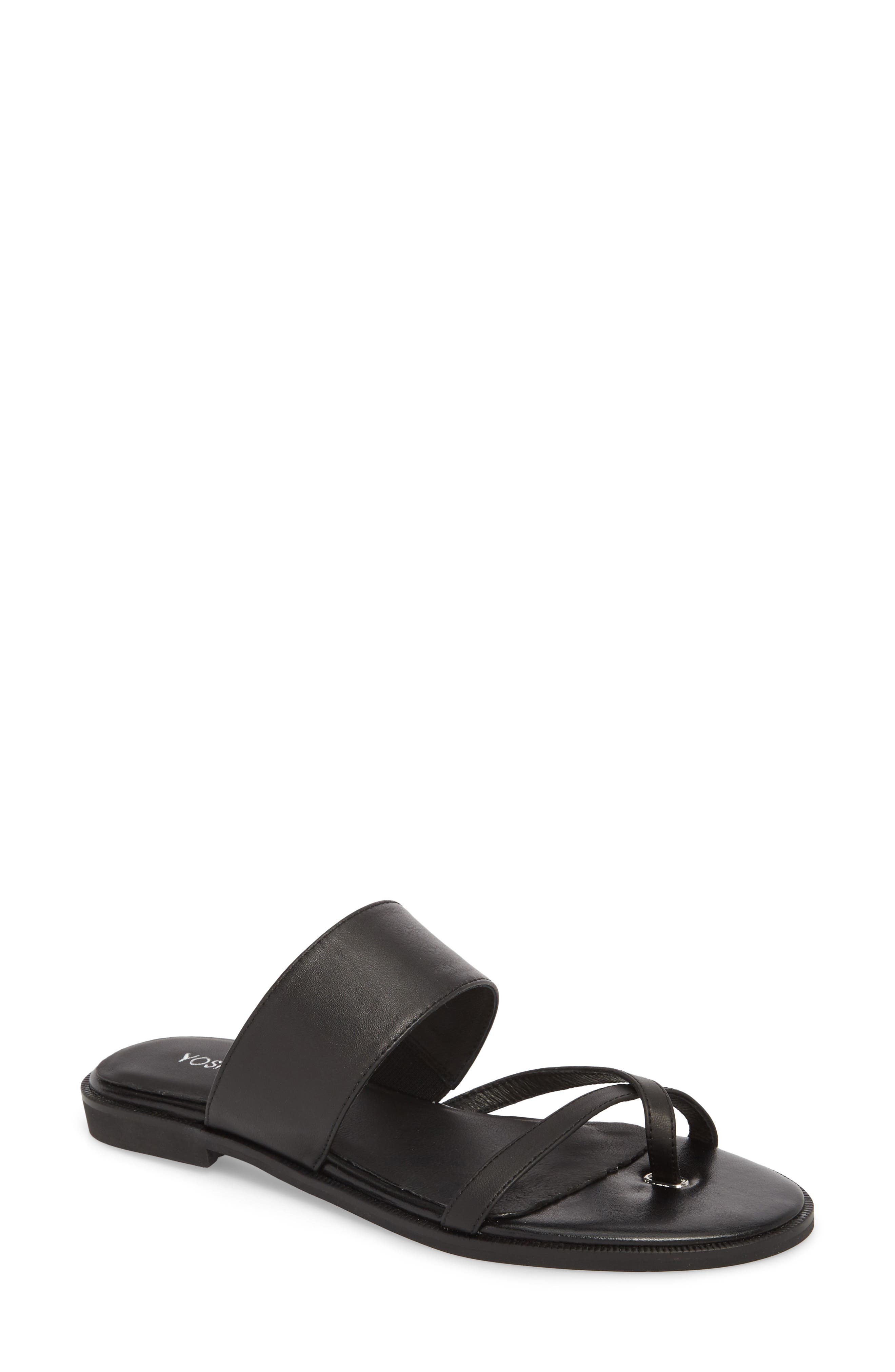 Yosi Samra Carina Slide Sandal, Black