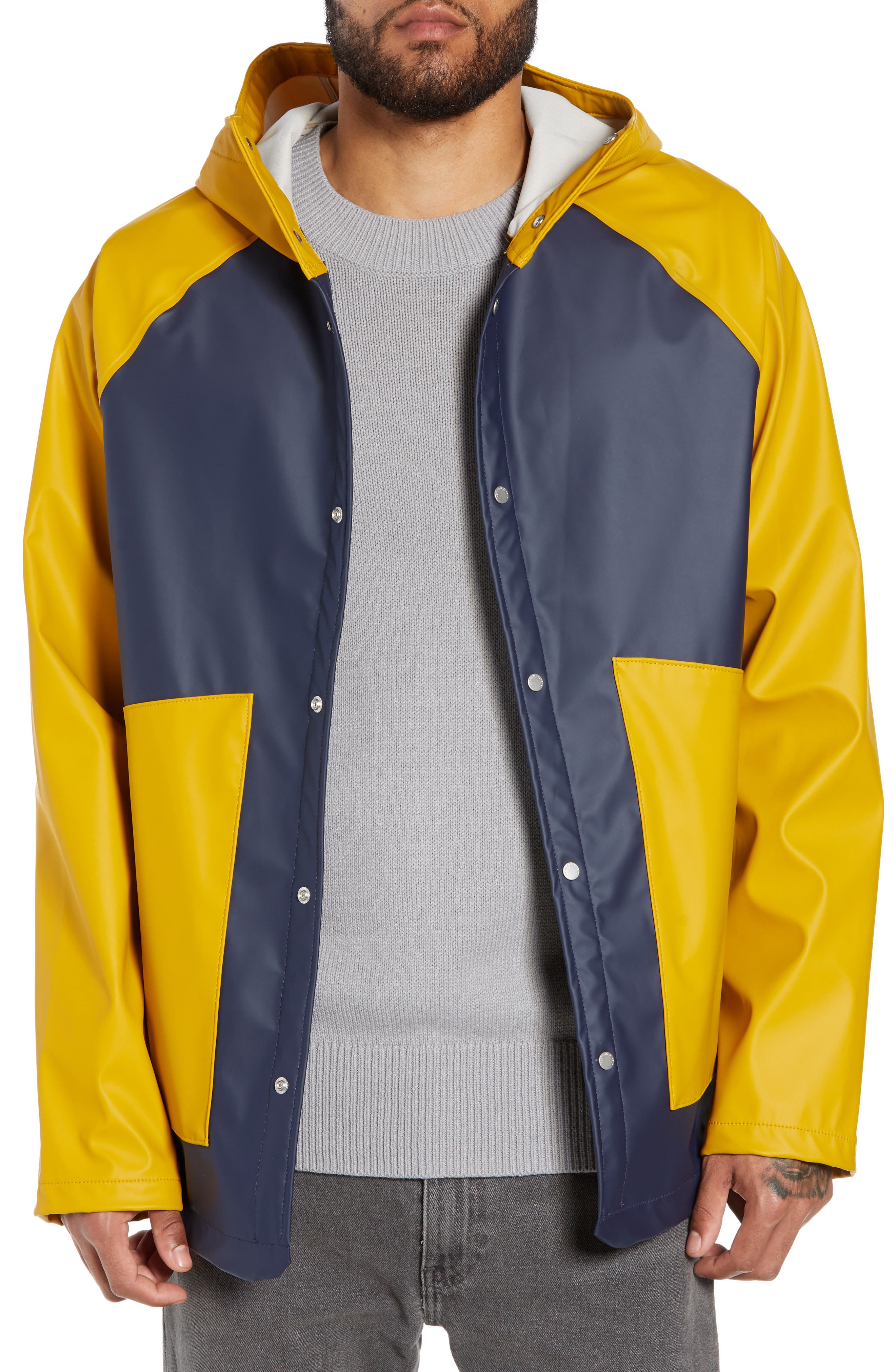 Herschel Supply Co. Classic Hooded Rain Jacket, Blue