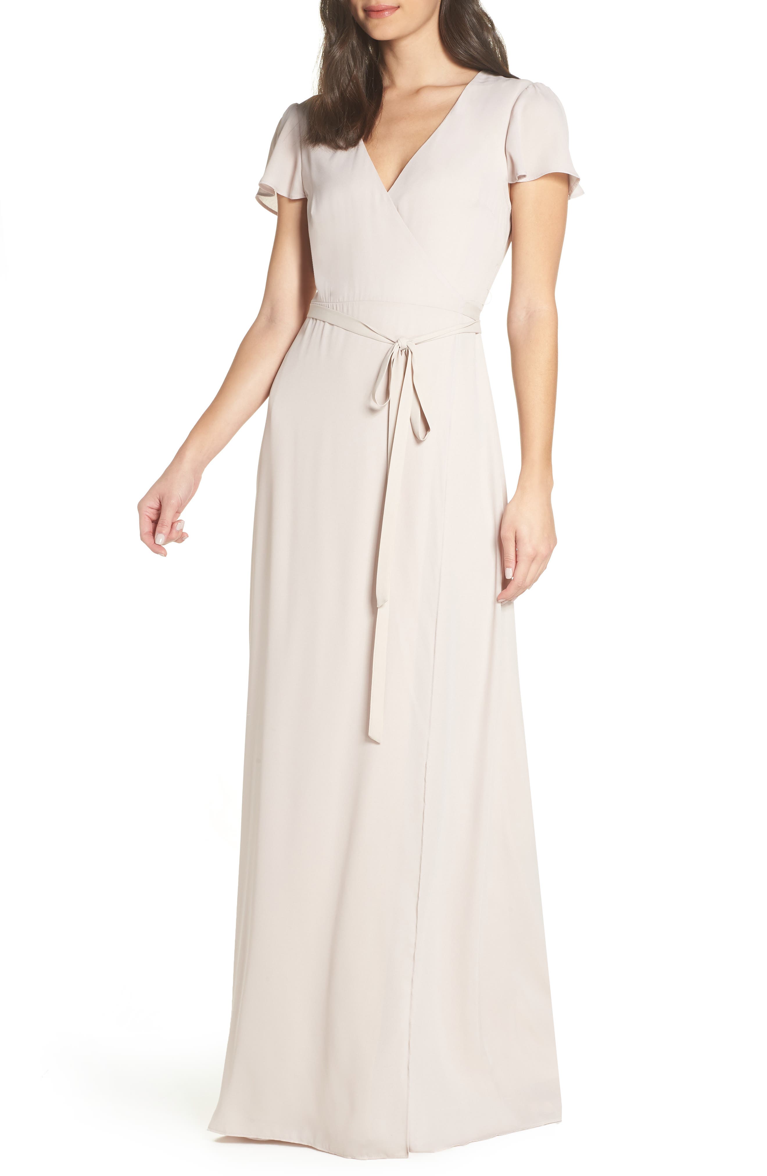 Show Me Your Mumu Noelle Wrap Dress, Beige