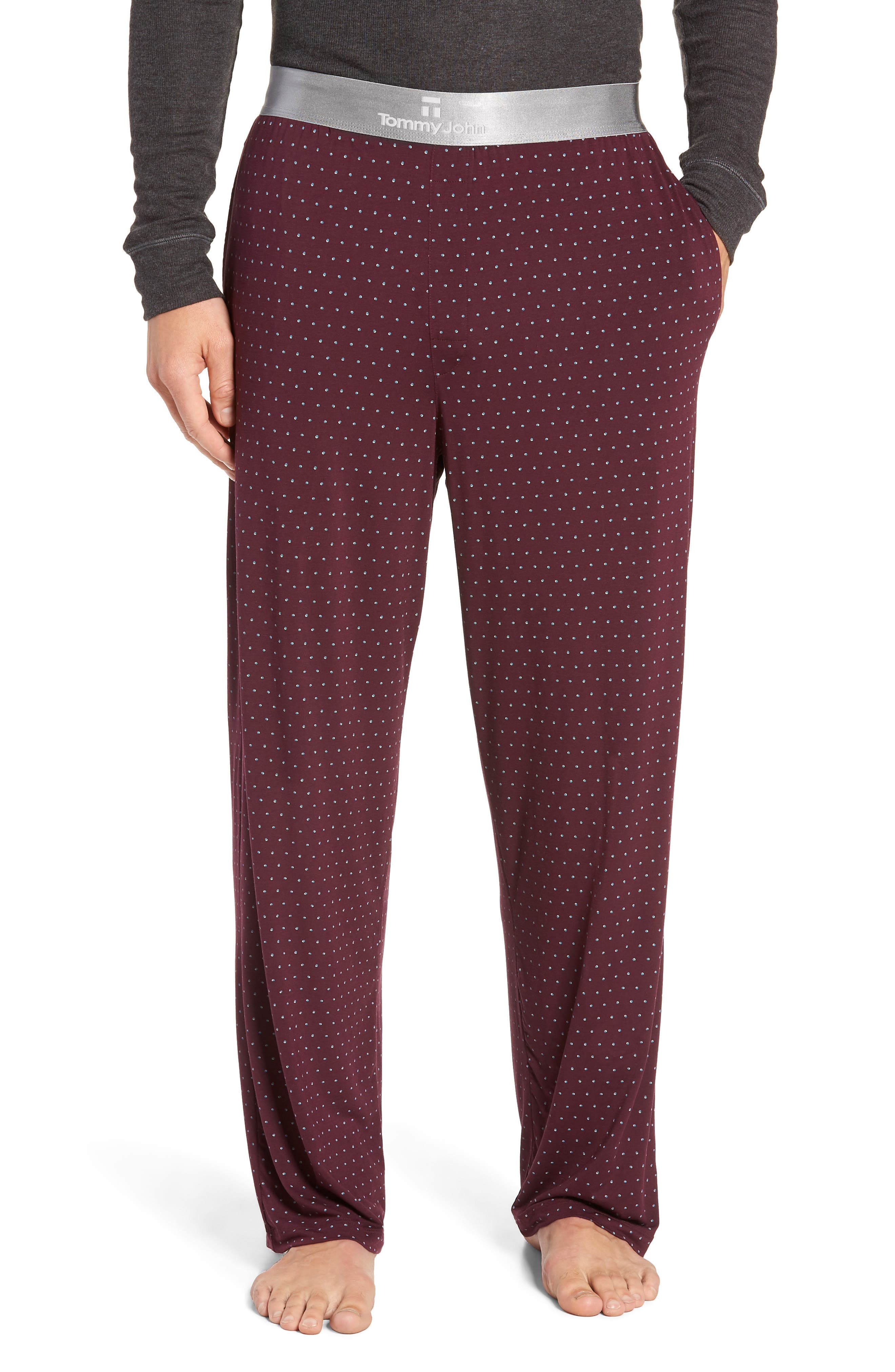 Tommy John Second Skin Pajama Pants, Burgundy
