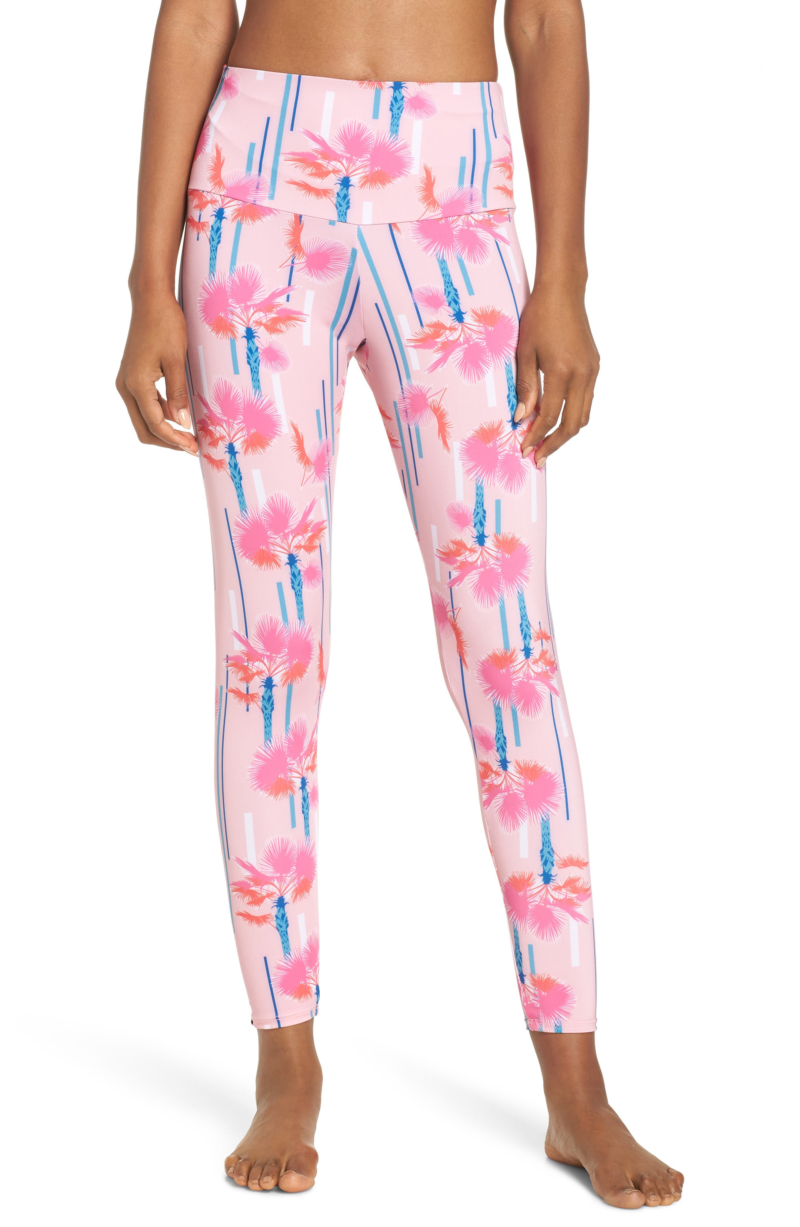 Onzie High Rise Capris, Pink