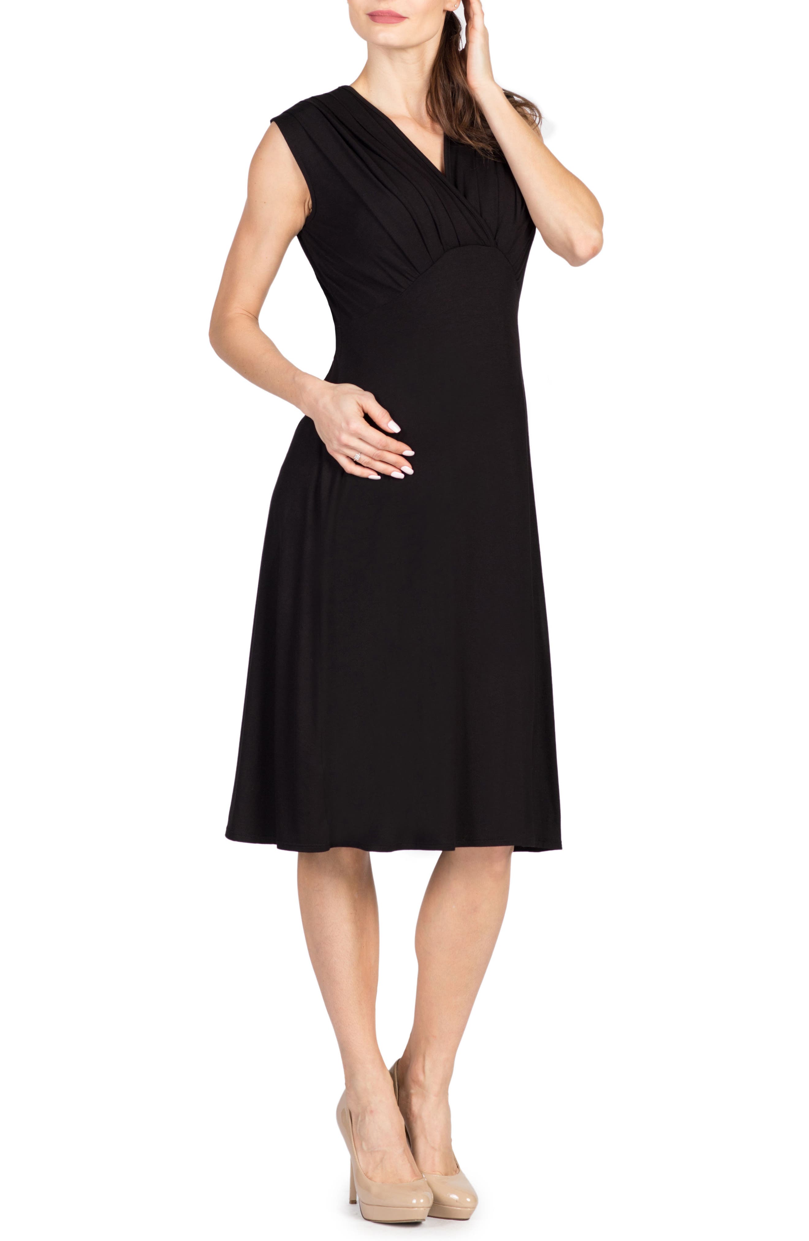 Savi Mom Valencia Maternity/nursing Dress, Black