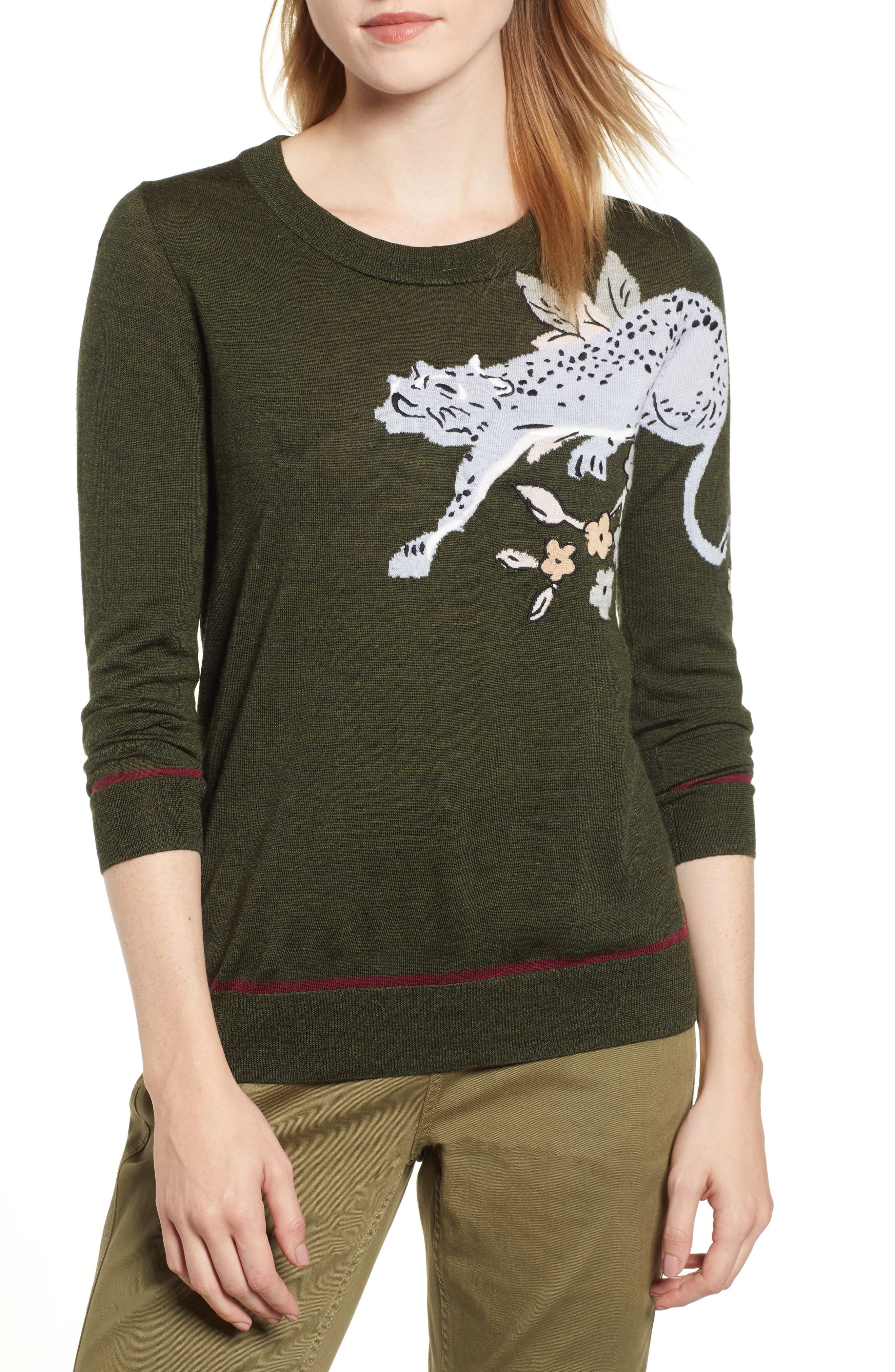 Intarsia Cheetah Sweater | Nordstrom