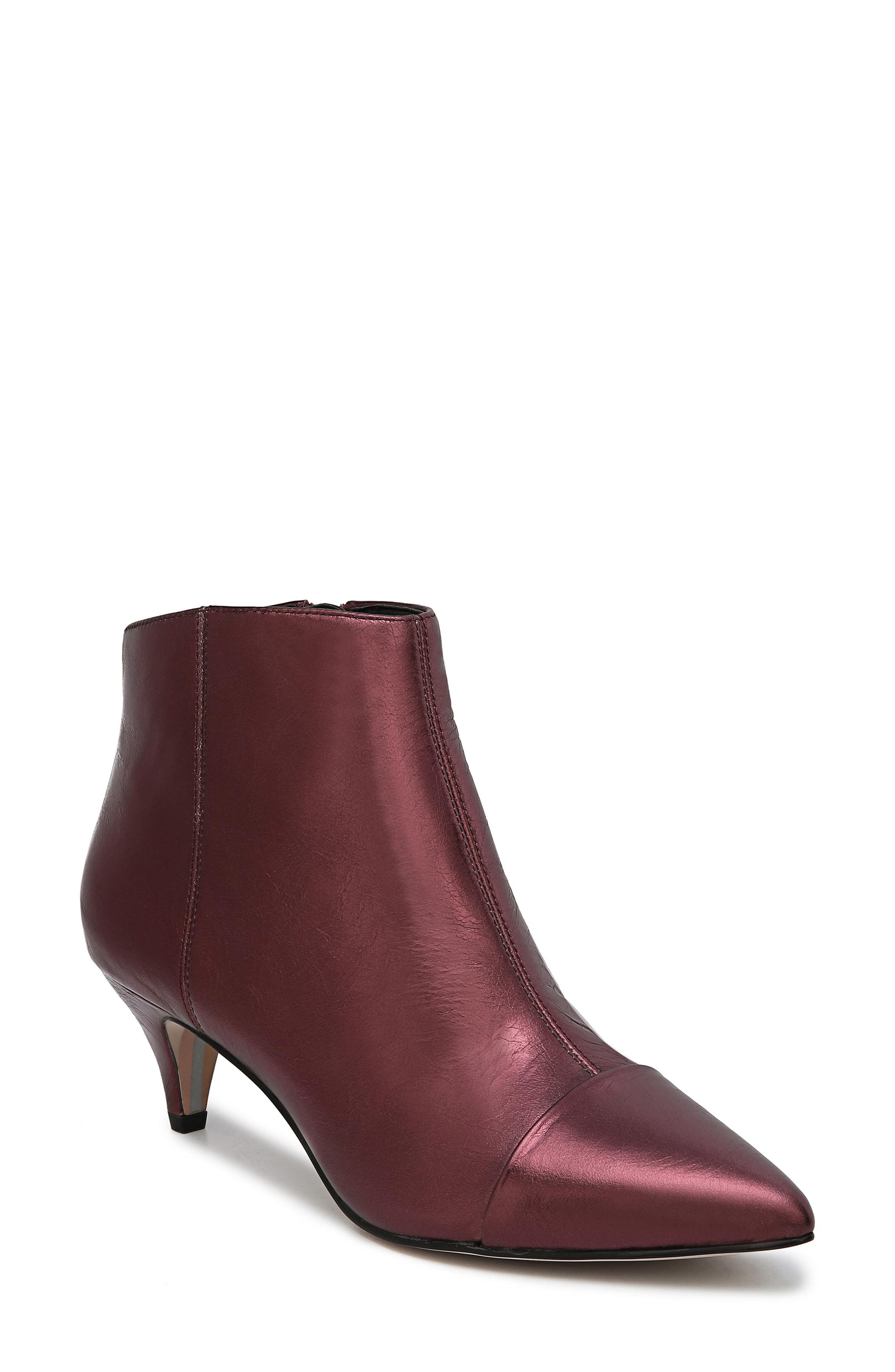 Sam Edelman Kinzey Pointy Toe Bootie, Burgundy