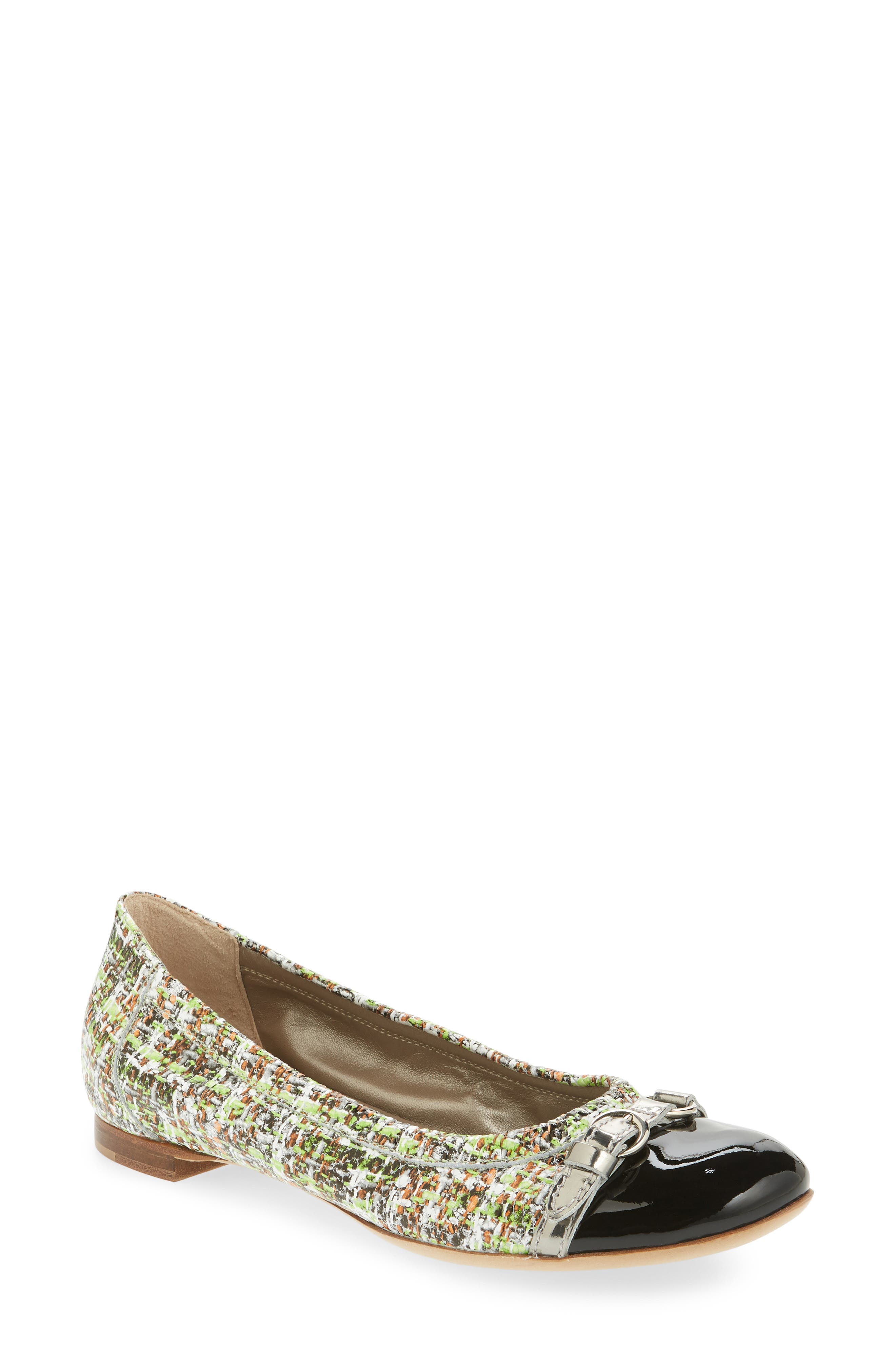 Agl Cap Toe Ballet Flat, Green