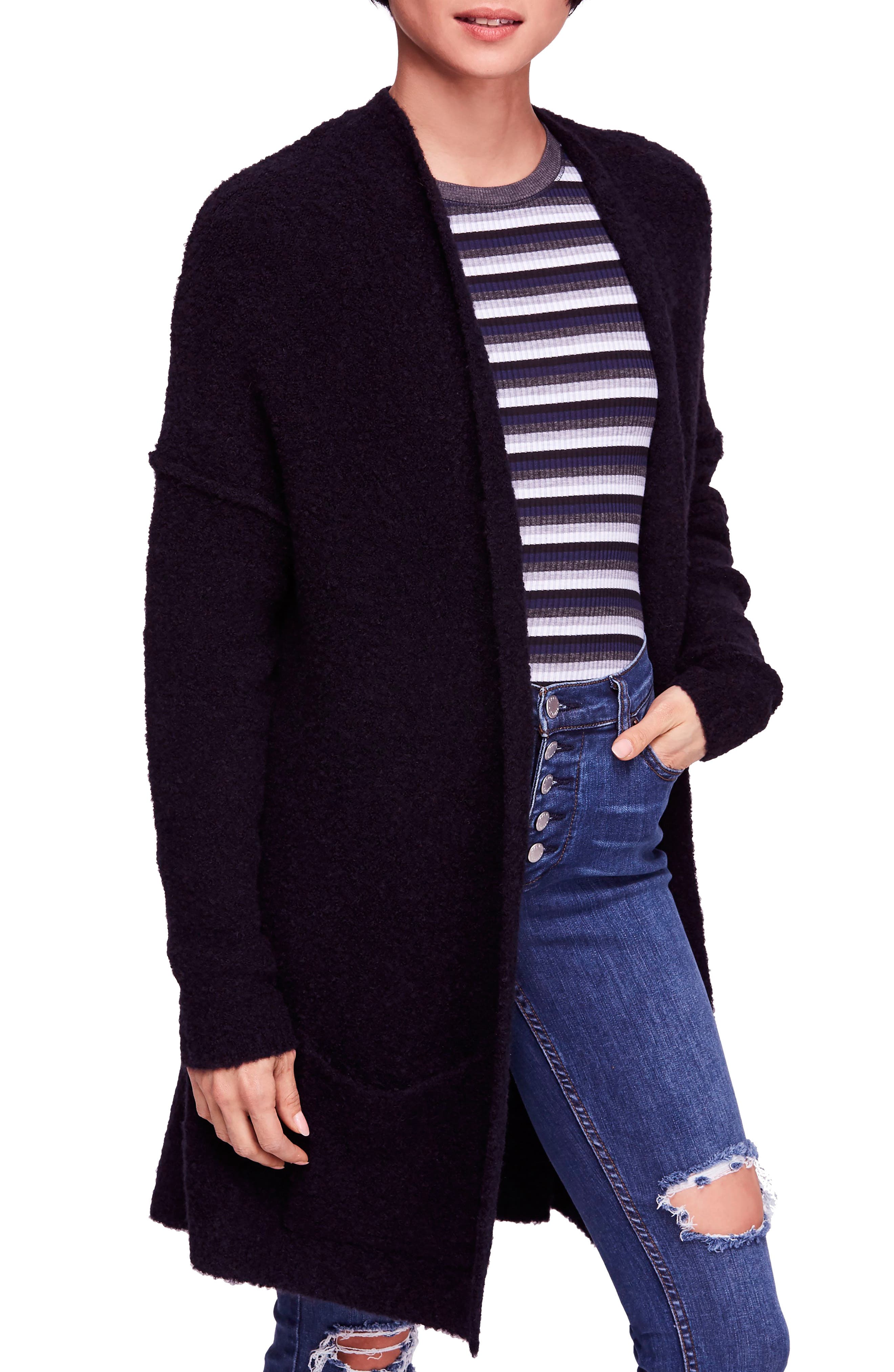 Free People Phantom Cardigan, Black