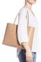 large molly leather tote,
                            Alternate thumbnail 2, color,
                            LIGHT FAWN