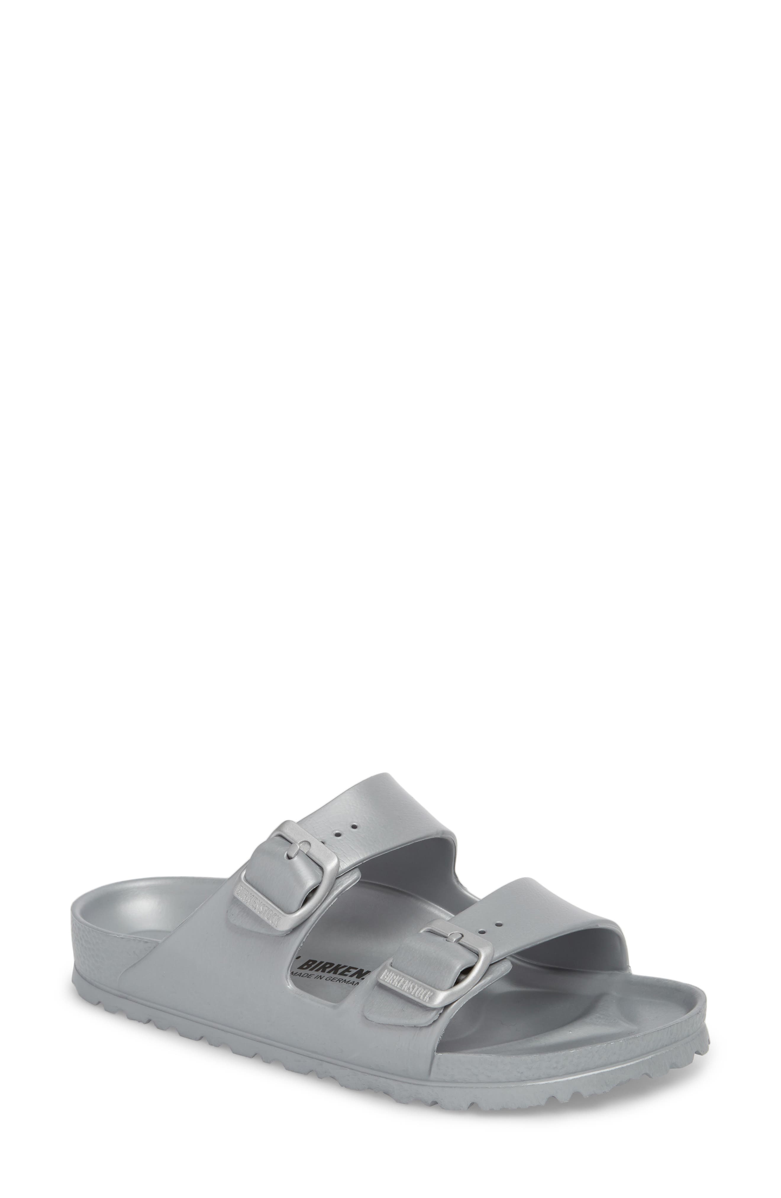 Birkenstock Essentials - Arizona Slide Sandal, Metallic