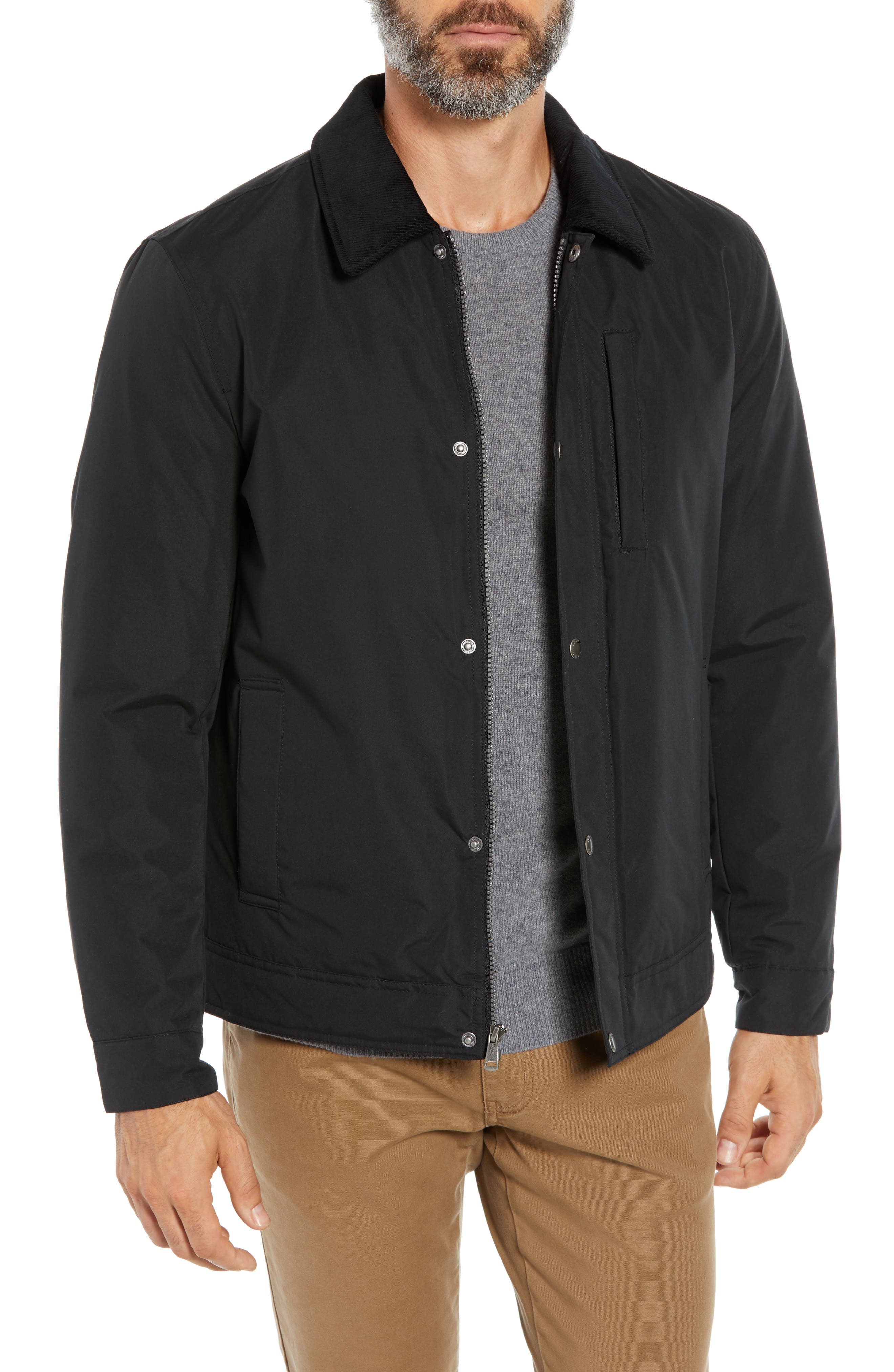 Cole Haan Signature City Rain Barn Jacket, Black