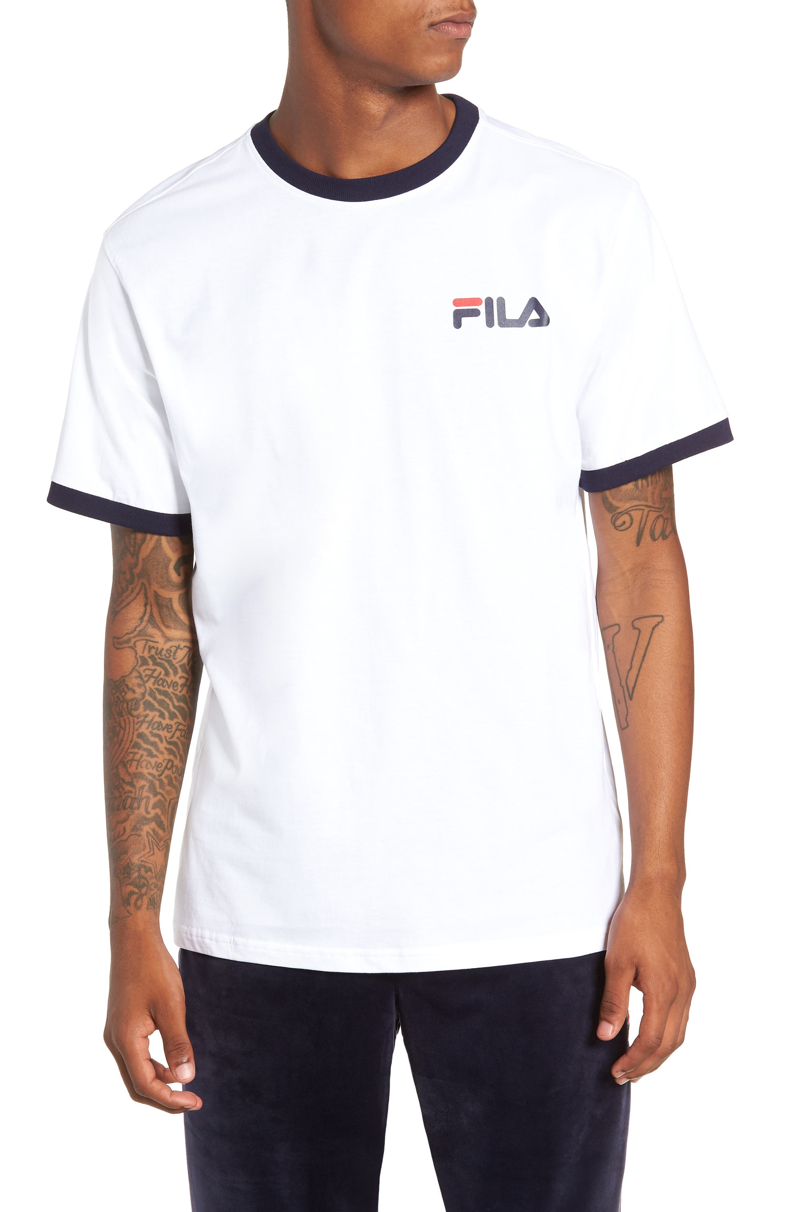 Fila Roscoe Ringer T-Shirt, White