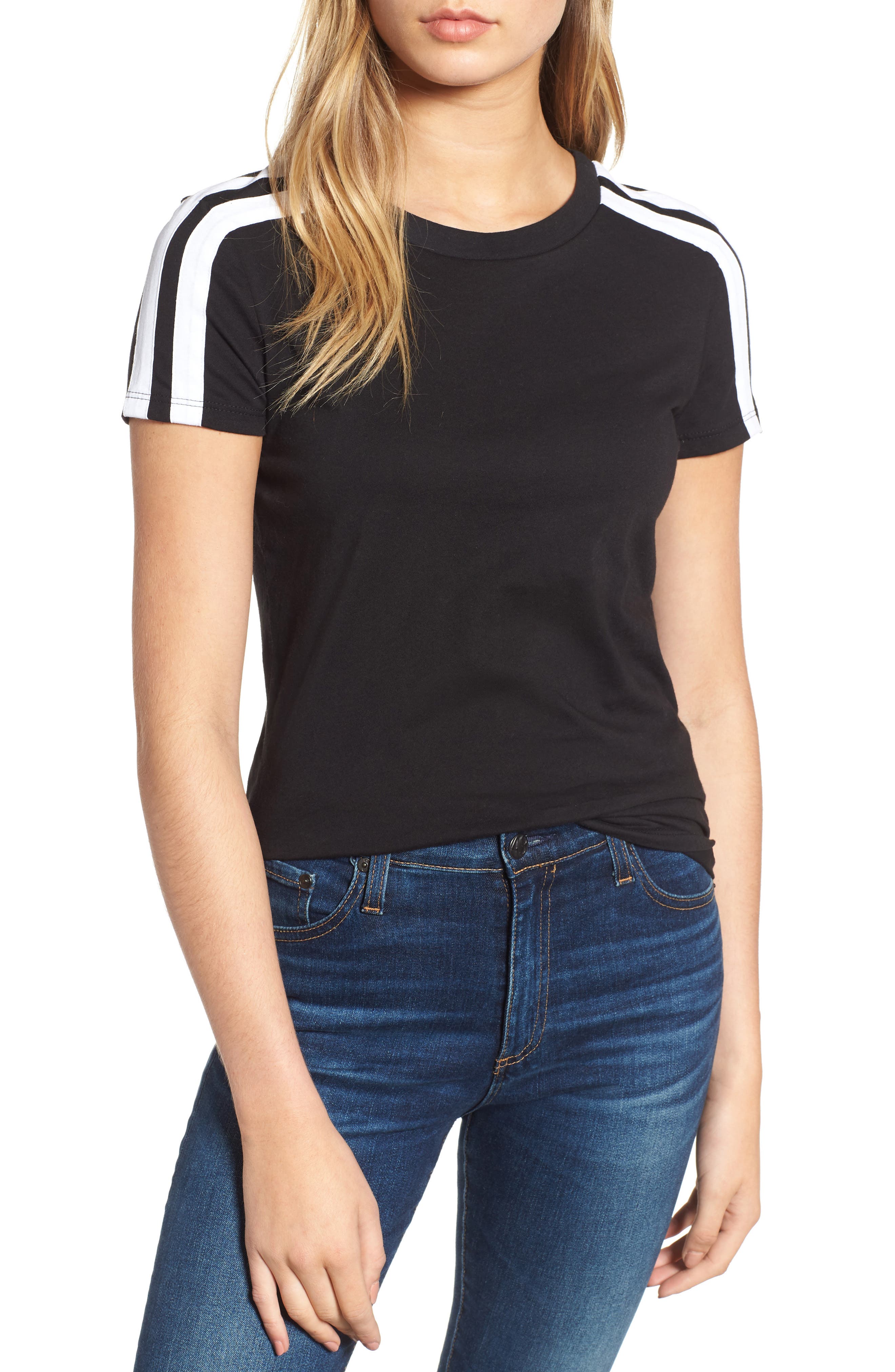 N:philanthropy Kenya Stripe Shoulder Tee