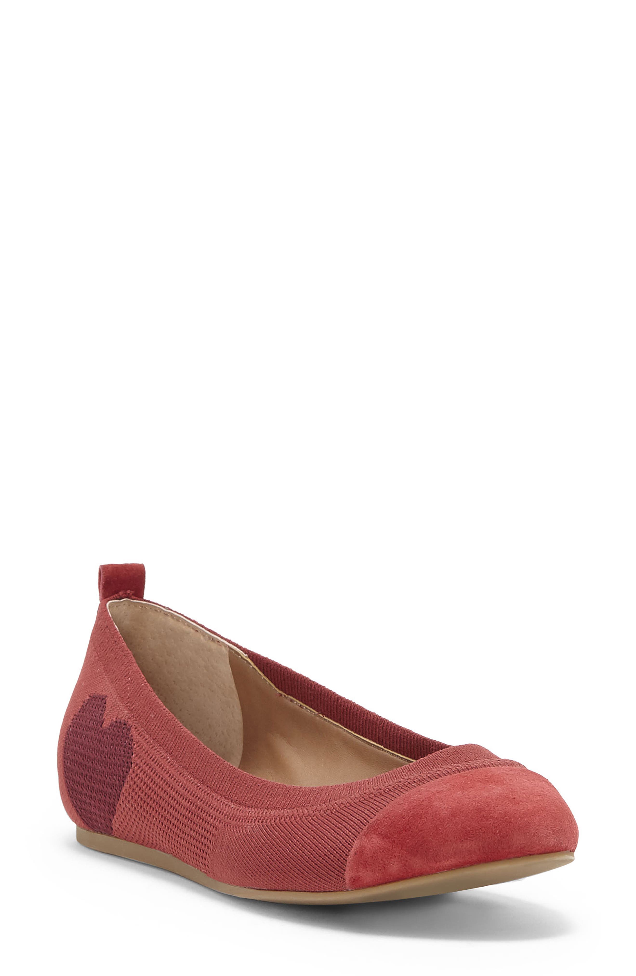Ed Ellen Degeneres Lilli Knit Ballet Flat- Red