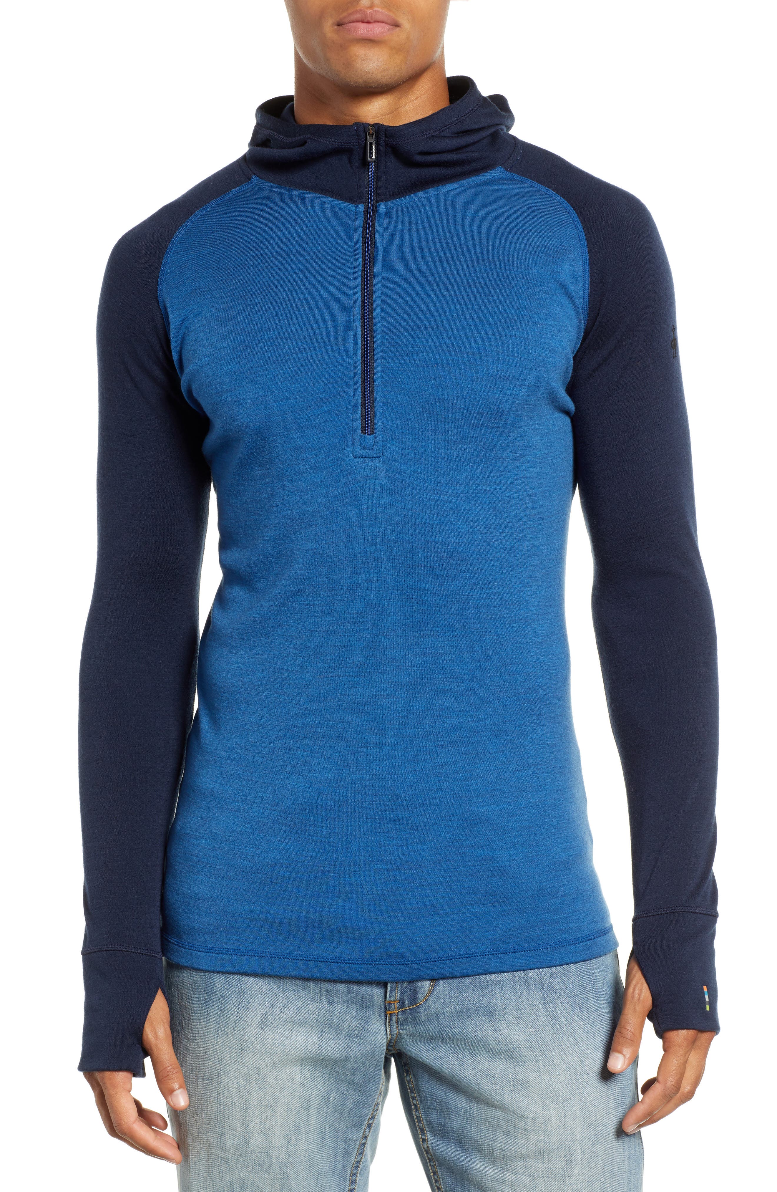 Smartwool Merino 250 Base Layer Hooded Pullover, Blue
