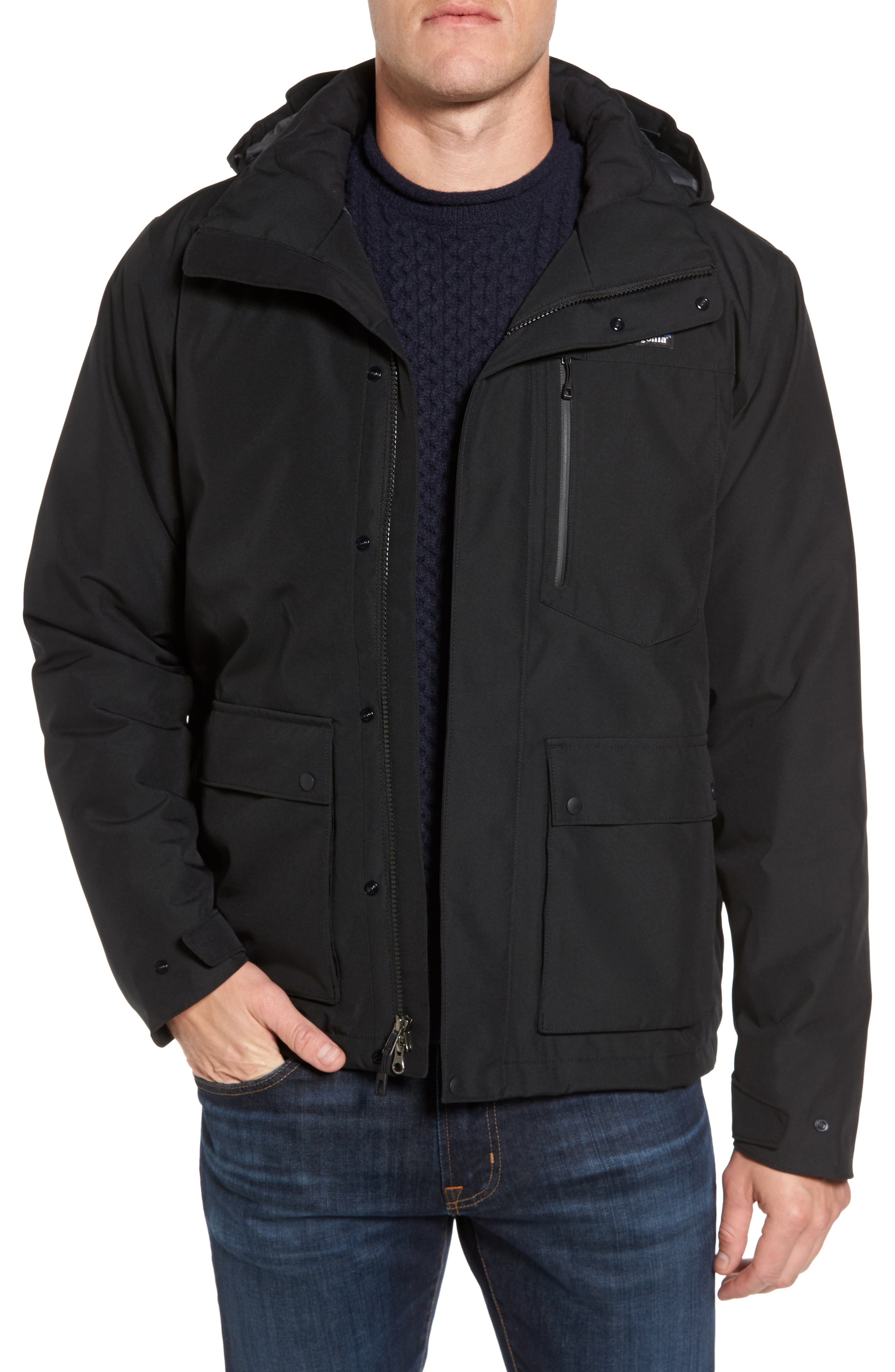 Patagonia Topley Waterproof Down Jacket, Black