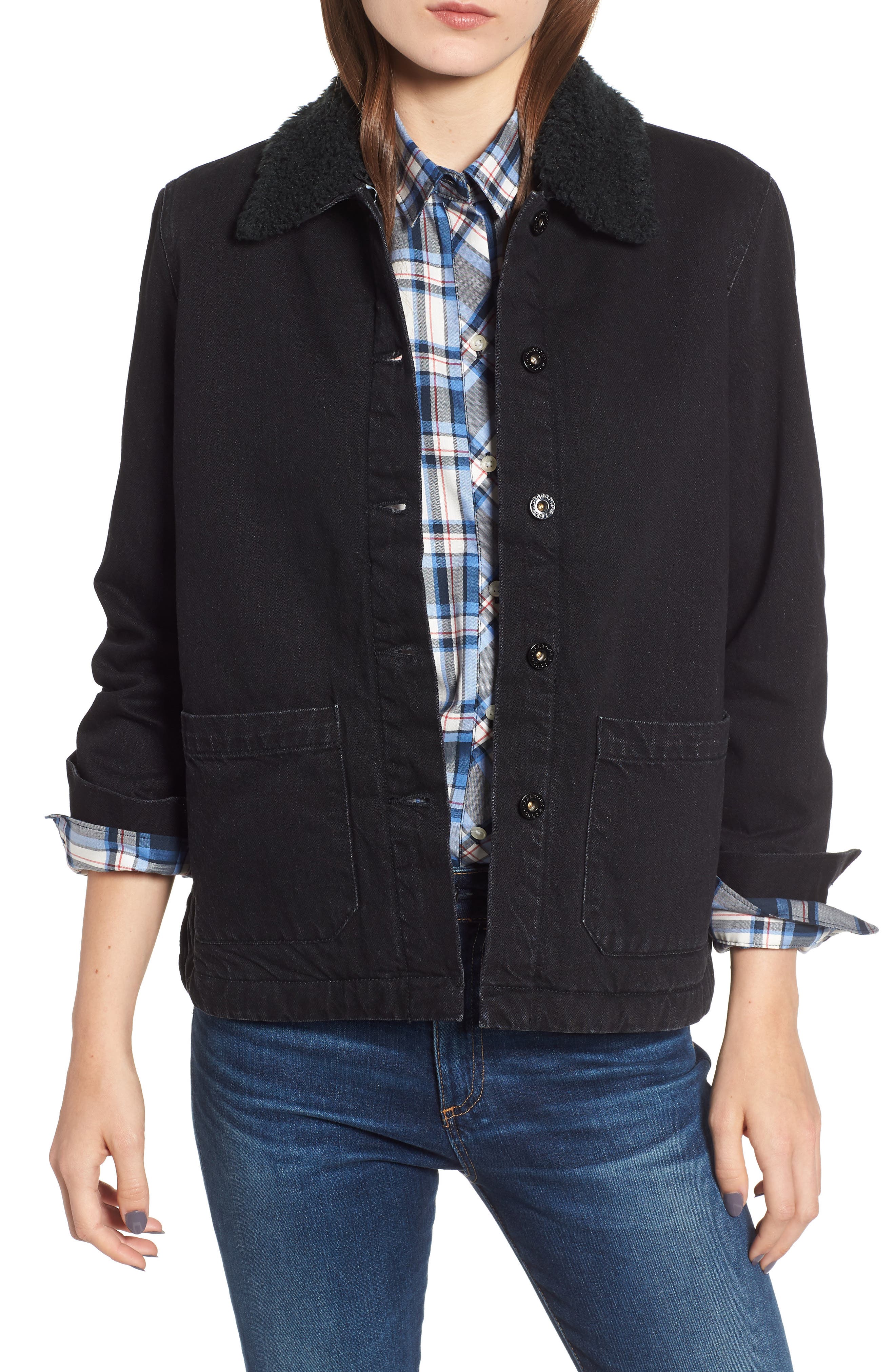 Barbour Patsy Shirt Jacket, US / 12 UK - Black