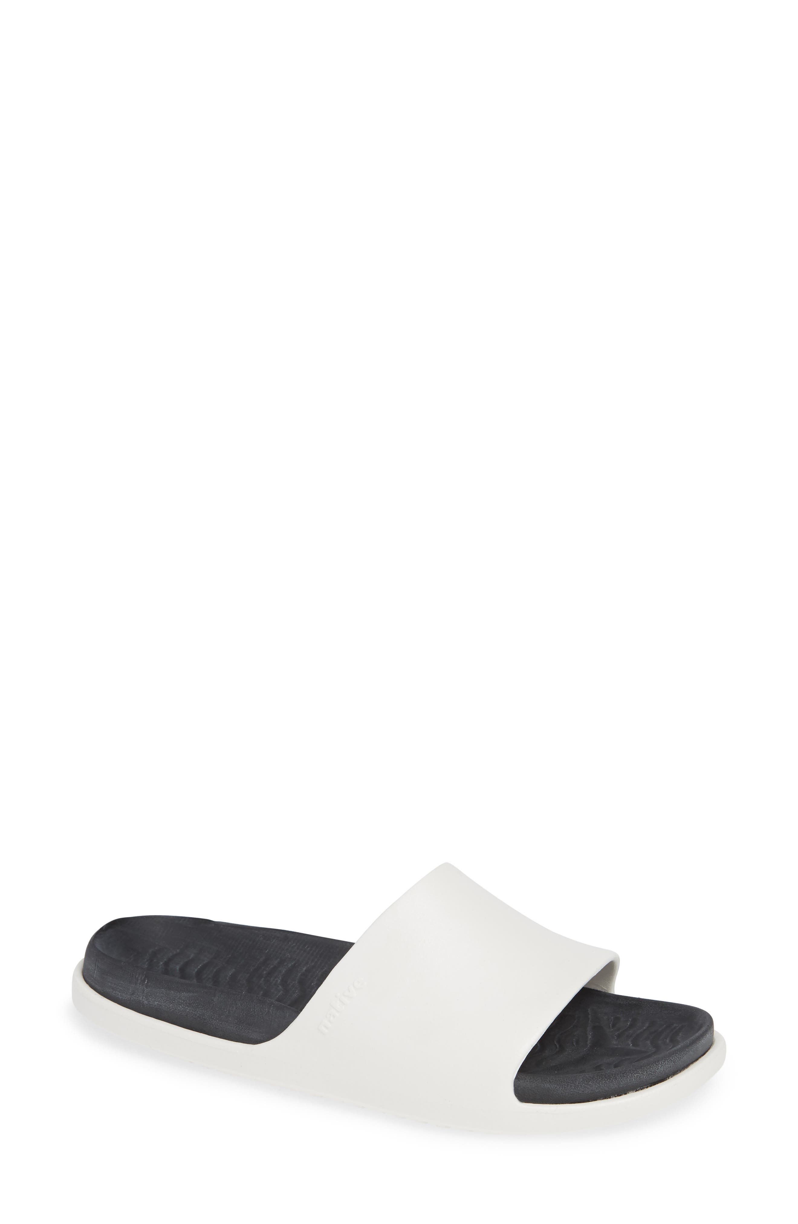 Native Shoes Spencer Lx Vegan Sport Slide Sandal, White