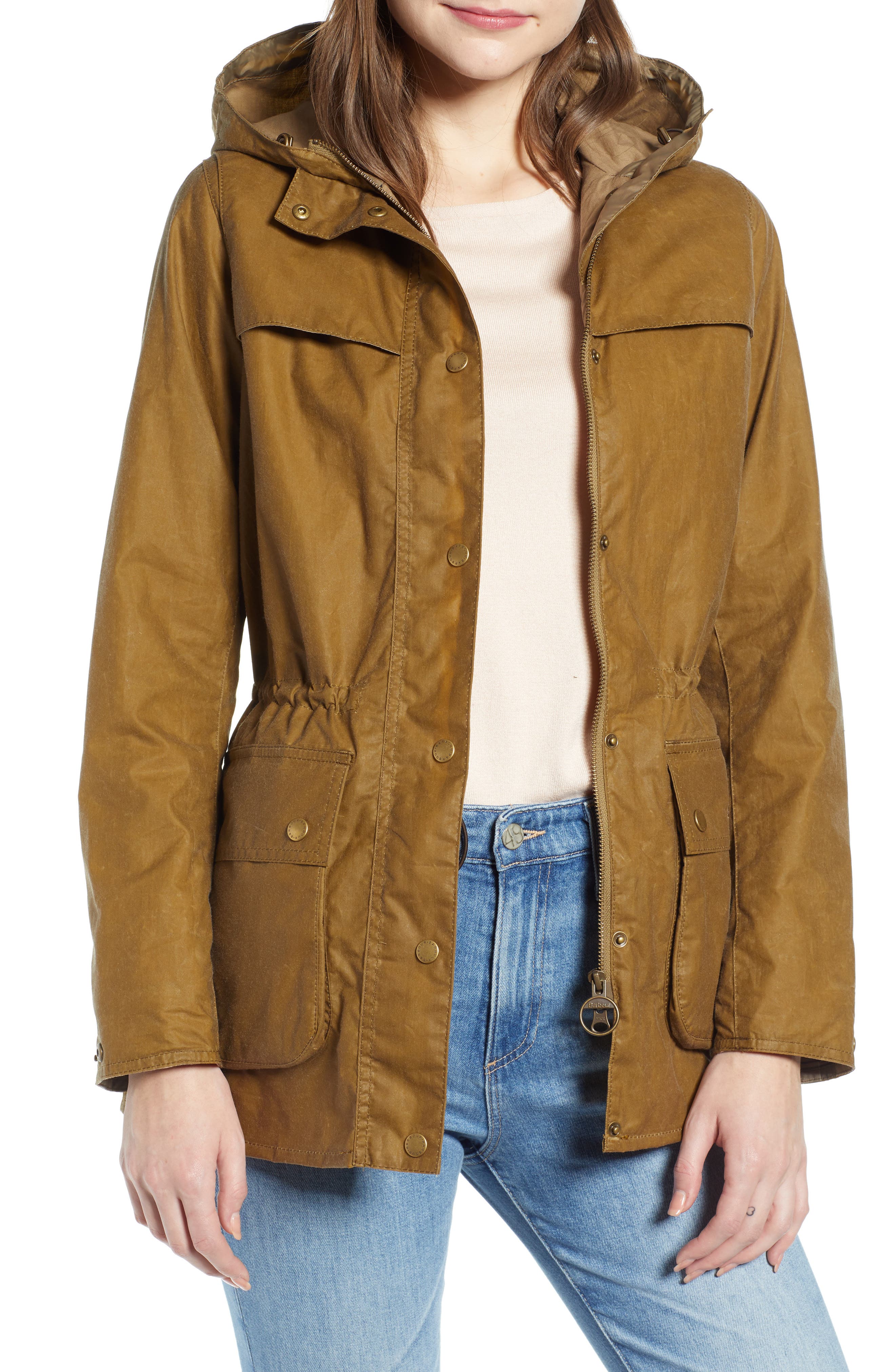 Barbour Durham Lightweight Wax Cotton Jacket, US / 16 UK - Green