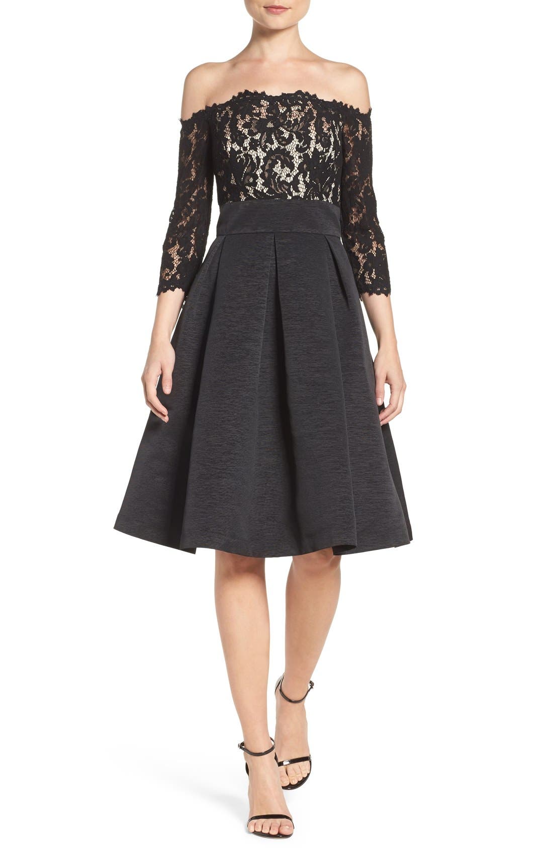 Eliza J Off The Shoulder A-Line Dress