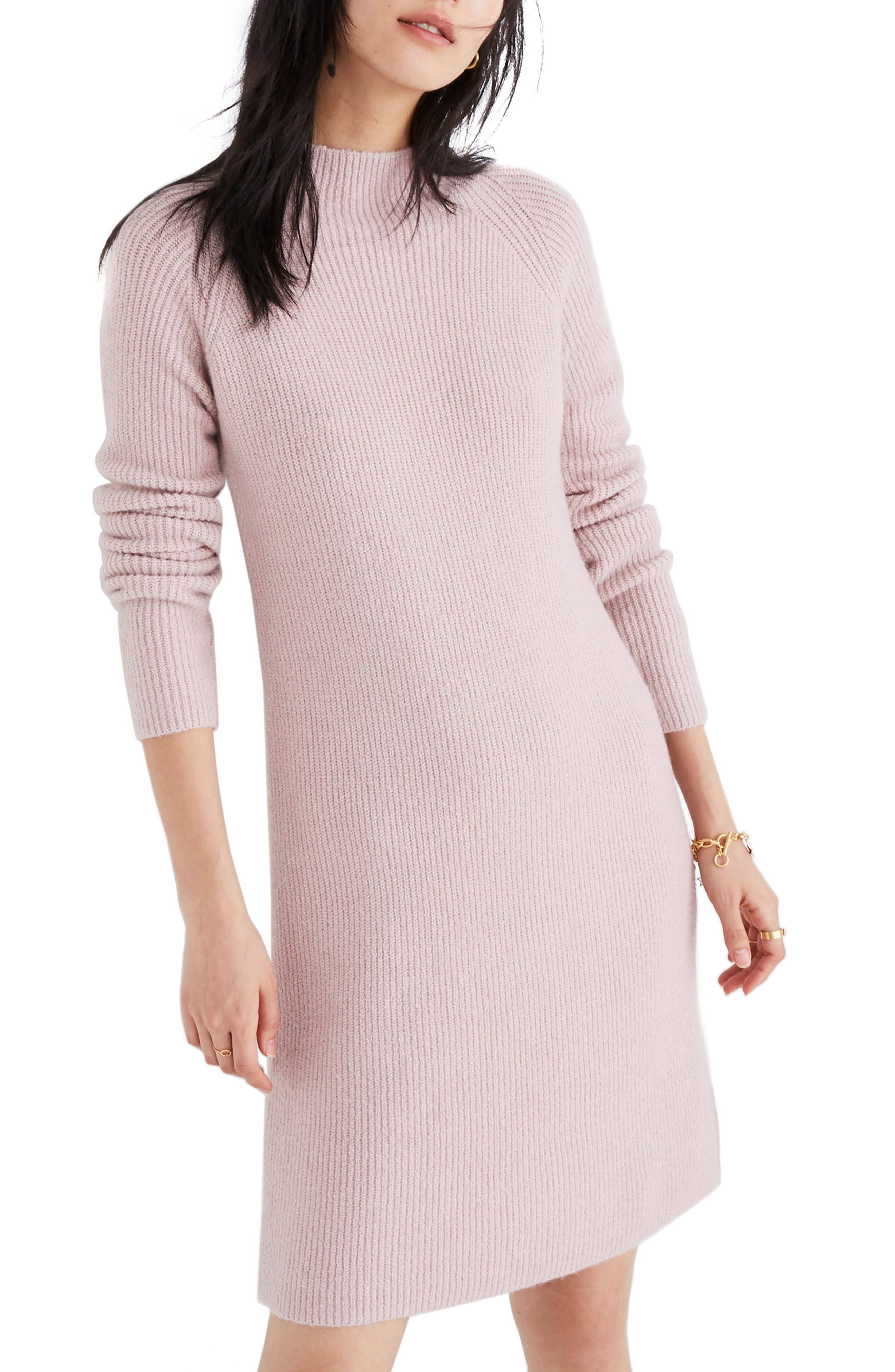 Madewell Northfield Mock Neck Sweater Dress