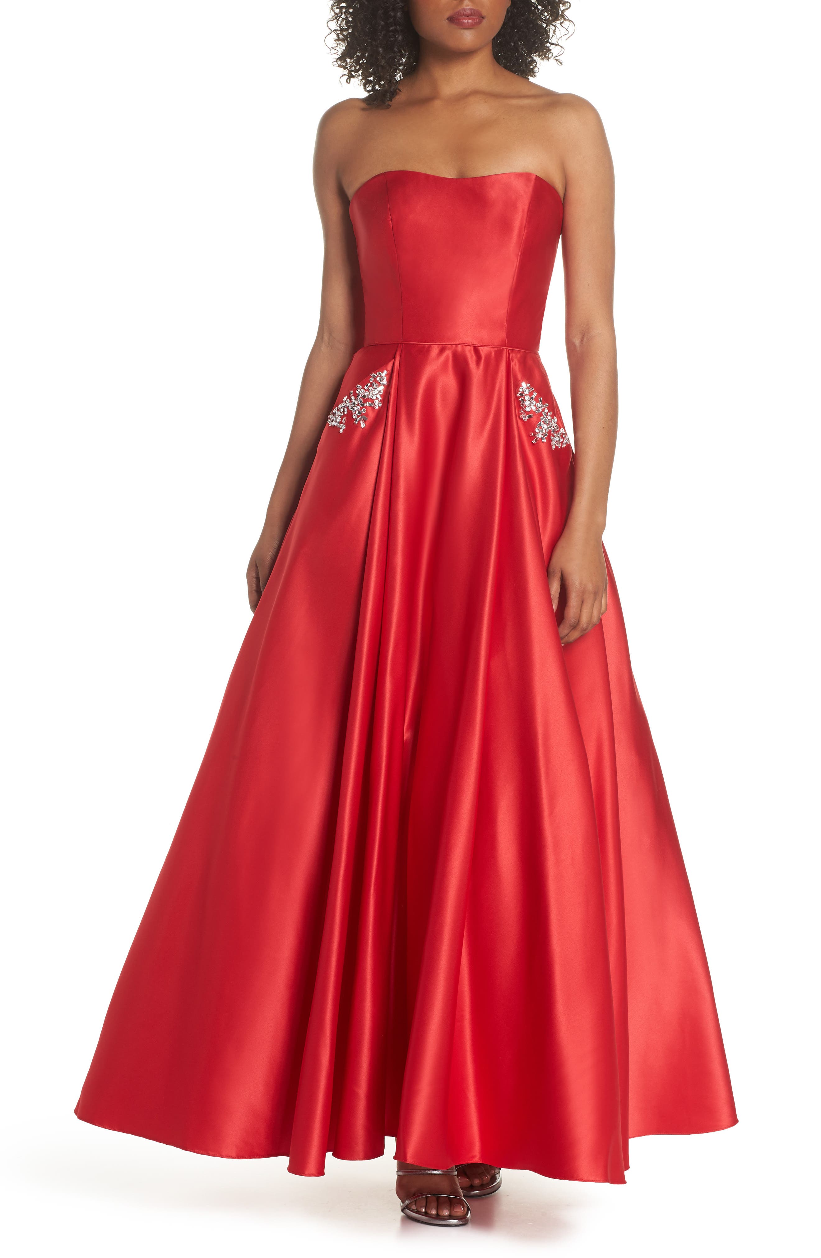Blondie Nites Embellished Strapless Ballgown