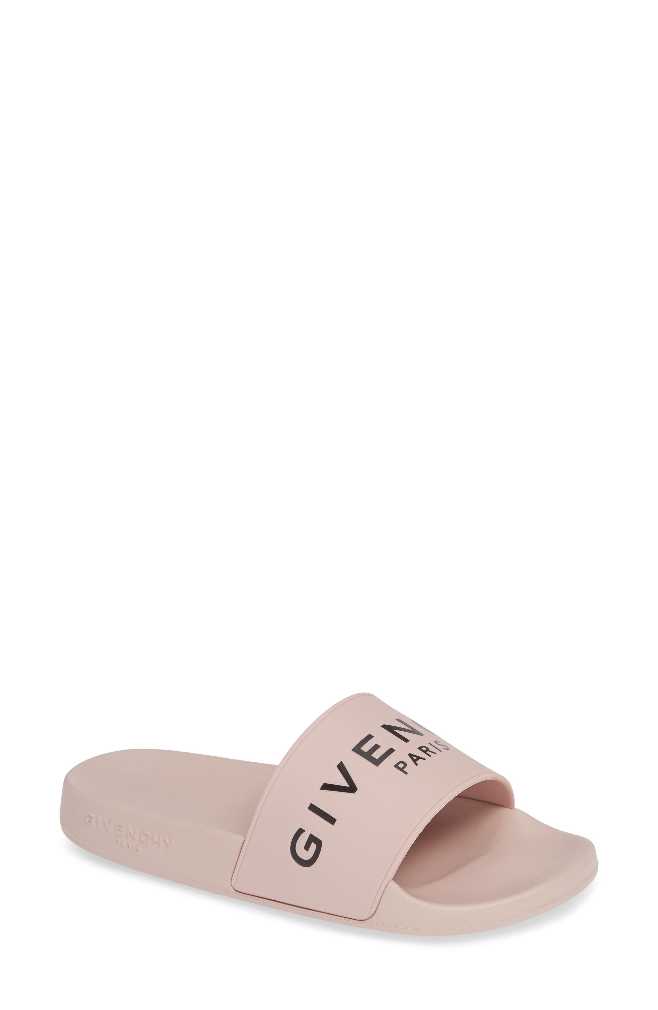 beige givenchy slides