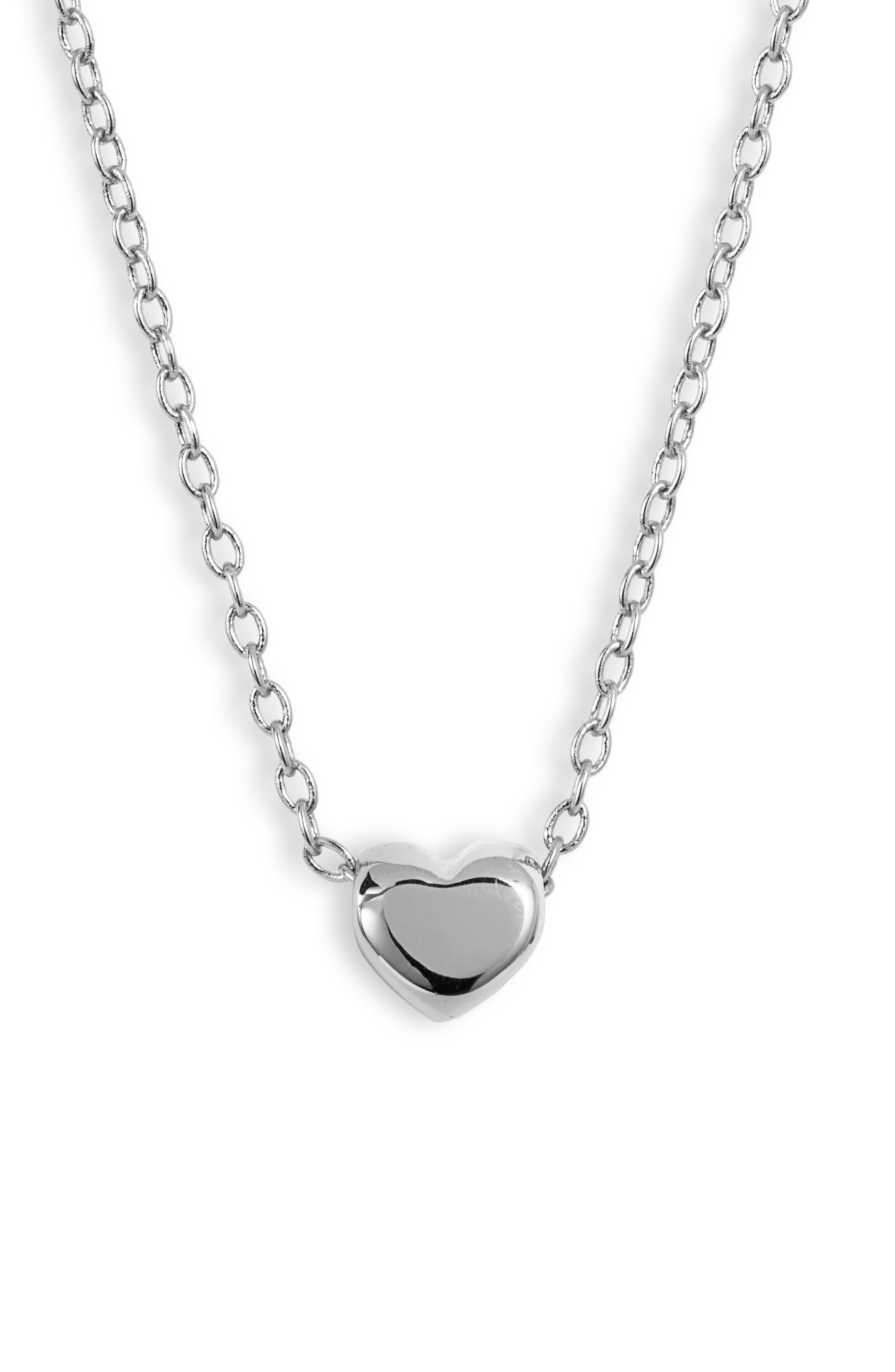 gorjana Heart Charm Adjustable Necklace Nordstrom