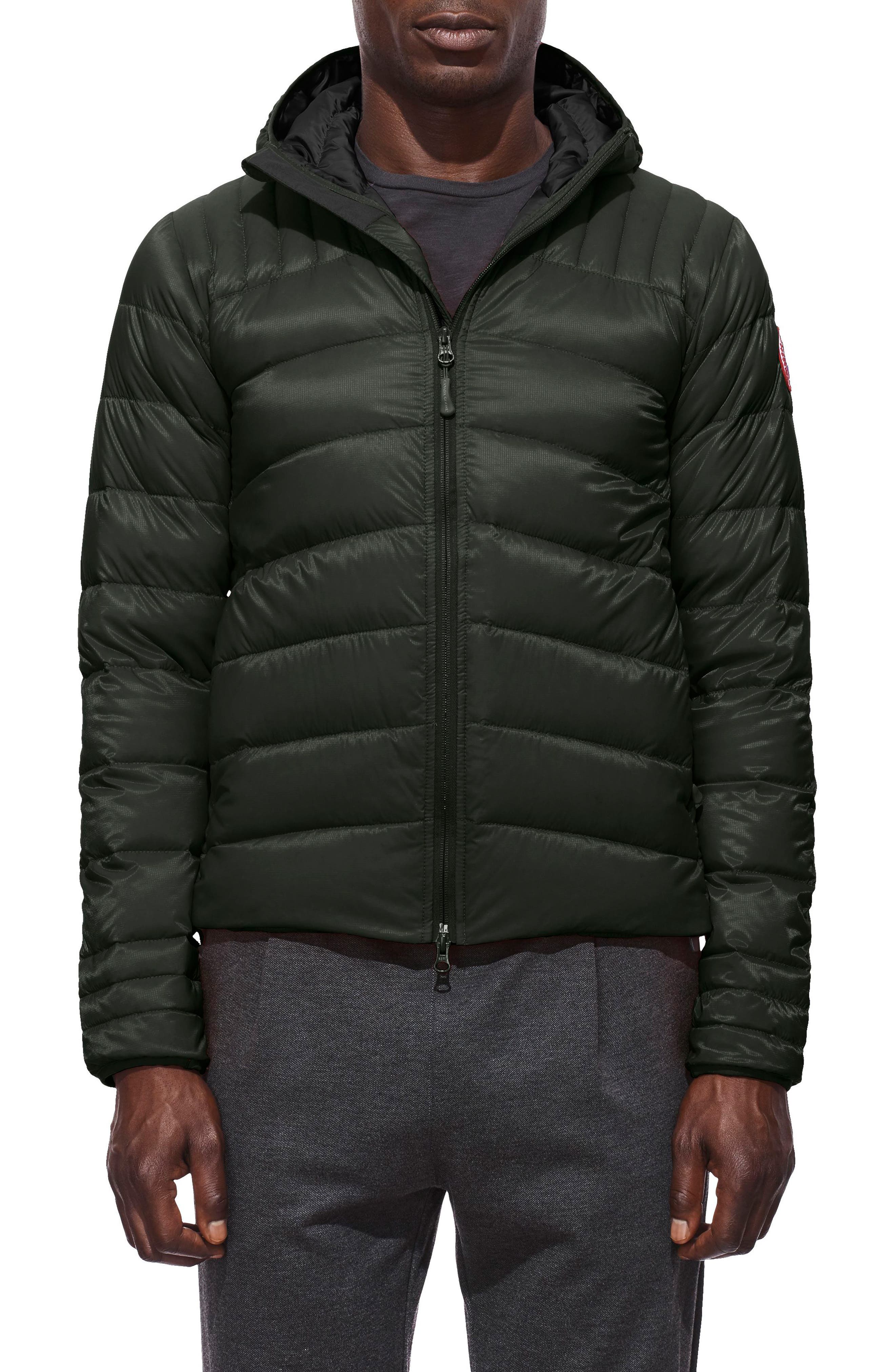 Canada Goose Brookvale Slim Fit Hooded Down Jacket, Grey