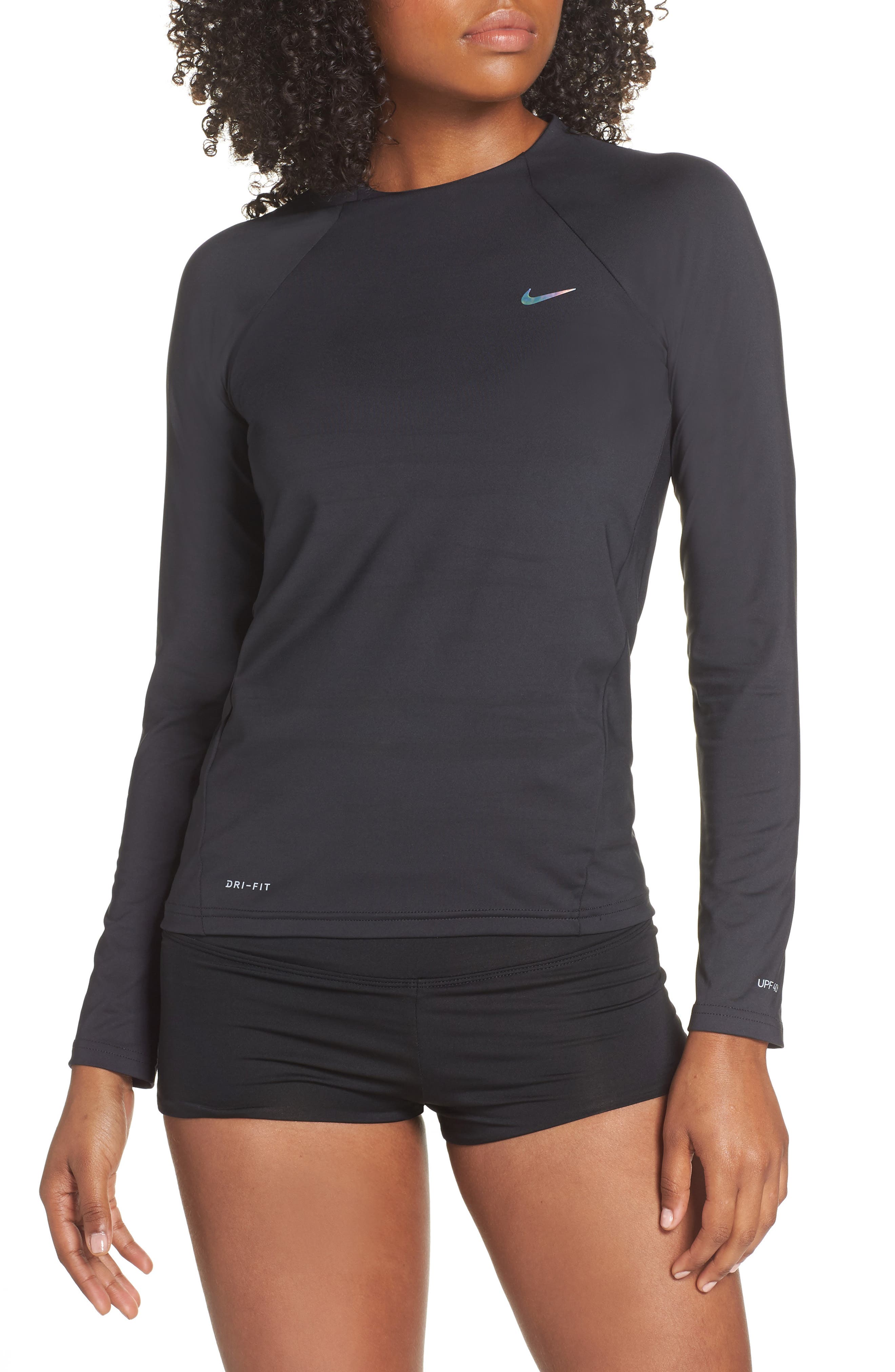 Nike Long Sleeve Hydroguard Shirt, Black