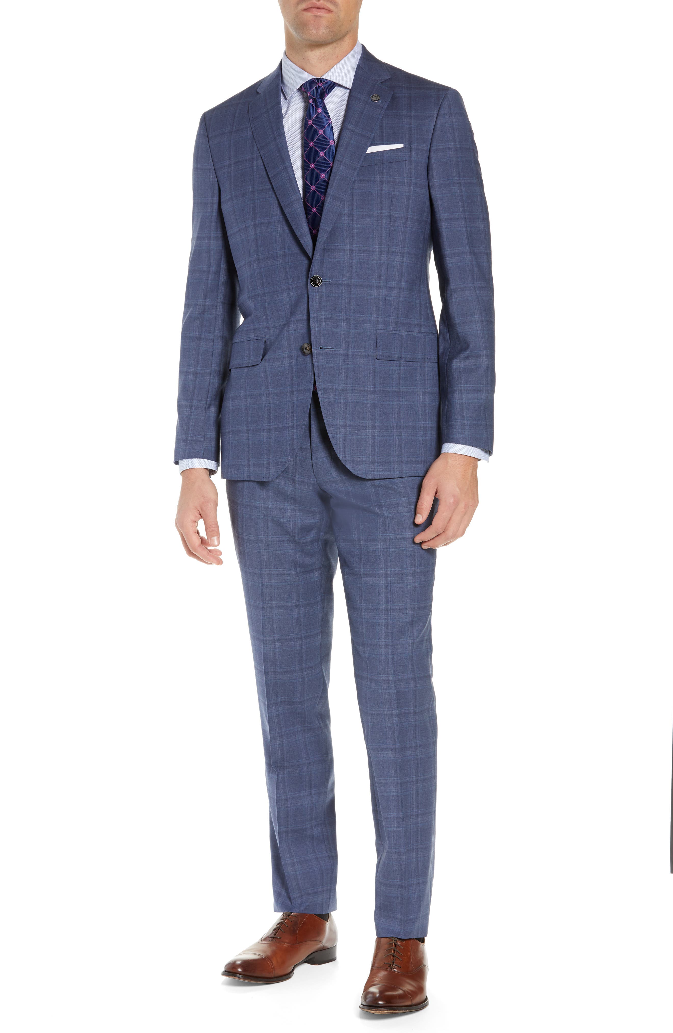 Ted Baker London Jay Trim Fit Plaid Wool Suit Nordstrom