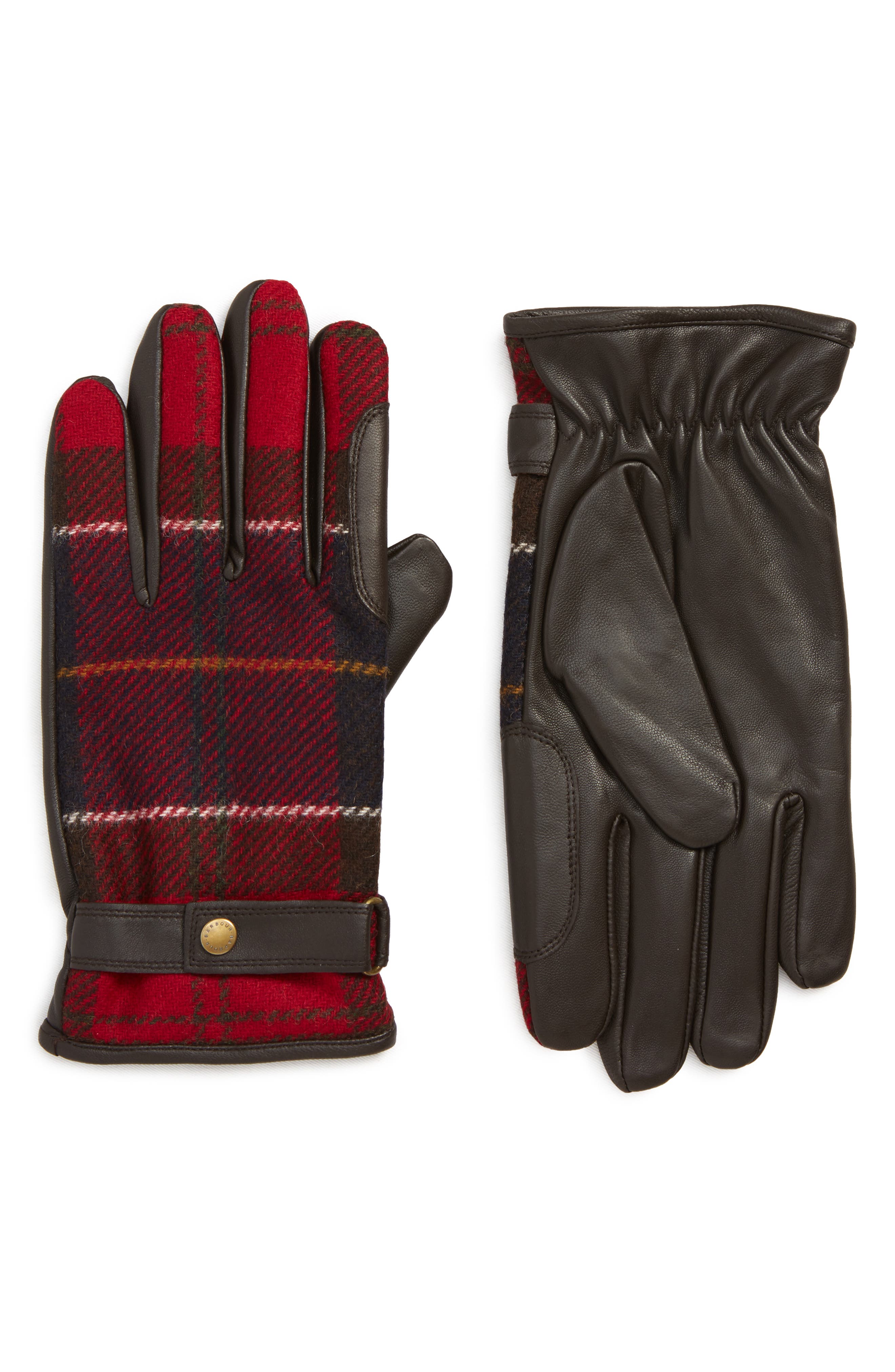 Barbour Newbrough Gloves, Red